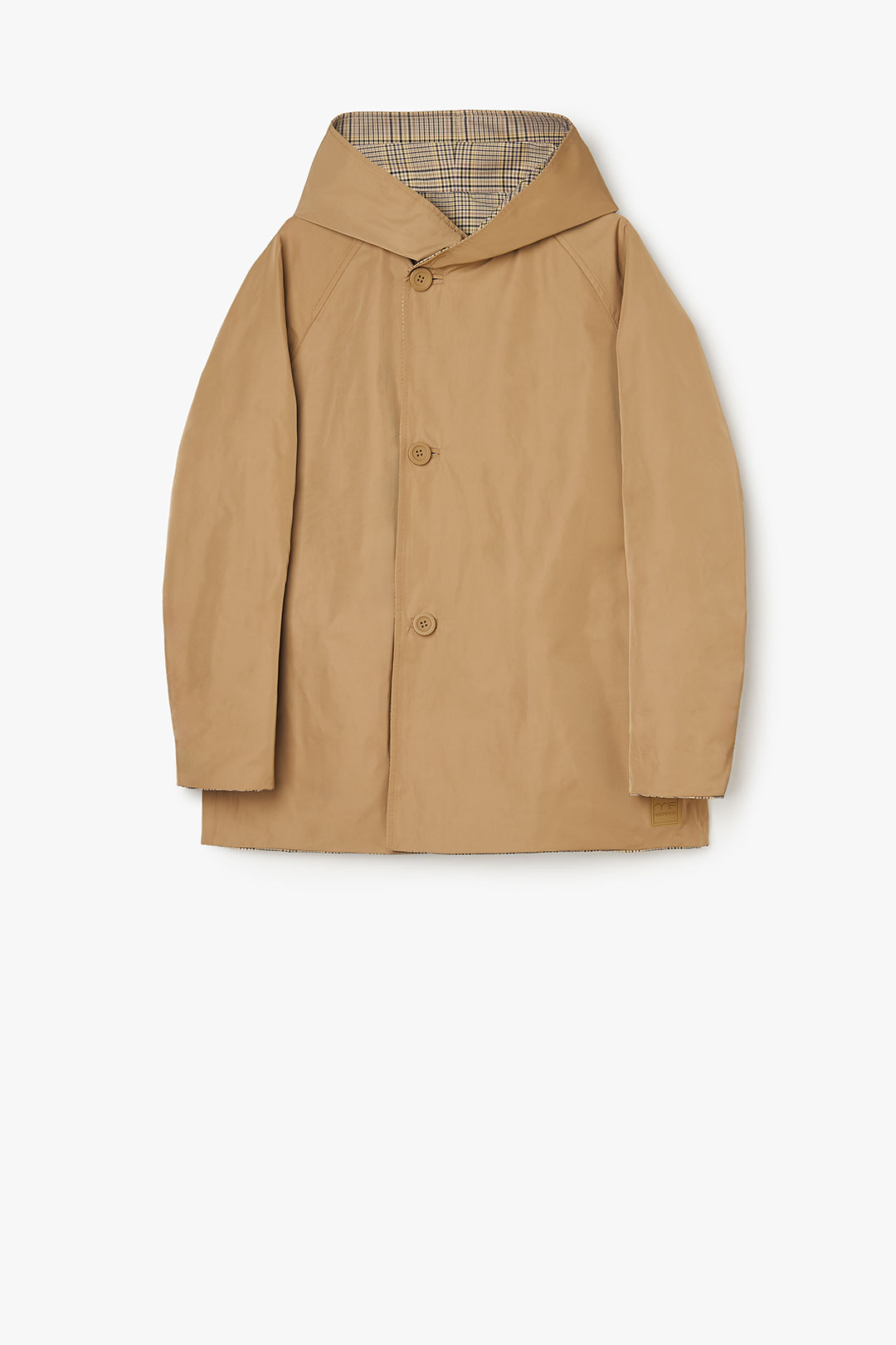 GIACCA REVERSIBILE 9411 IN NYLON MEMORY CHECK - LILLA/CAMMELLO - OOF WEAR