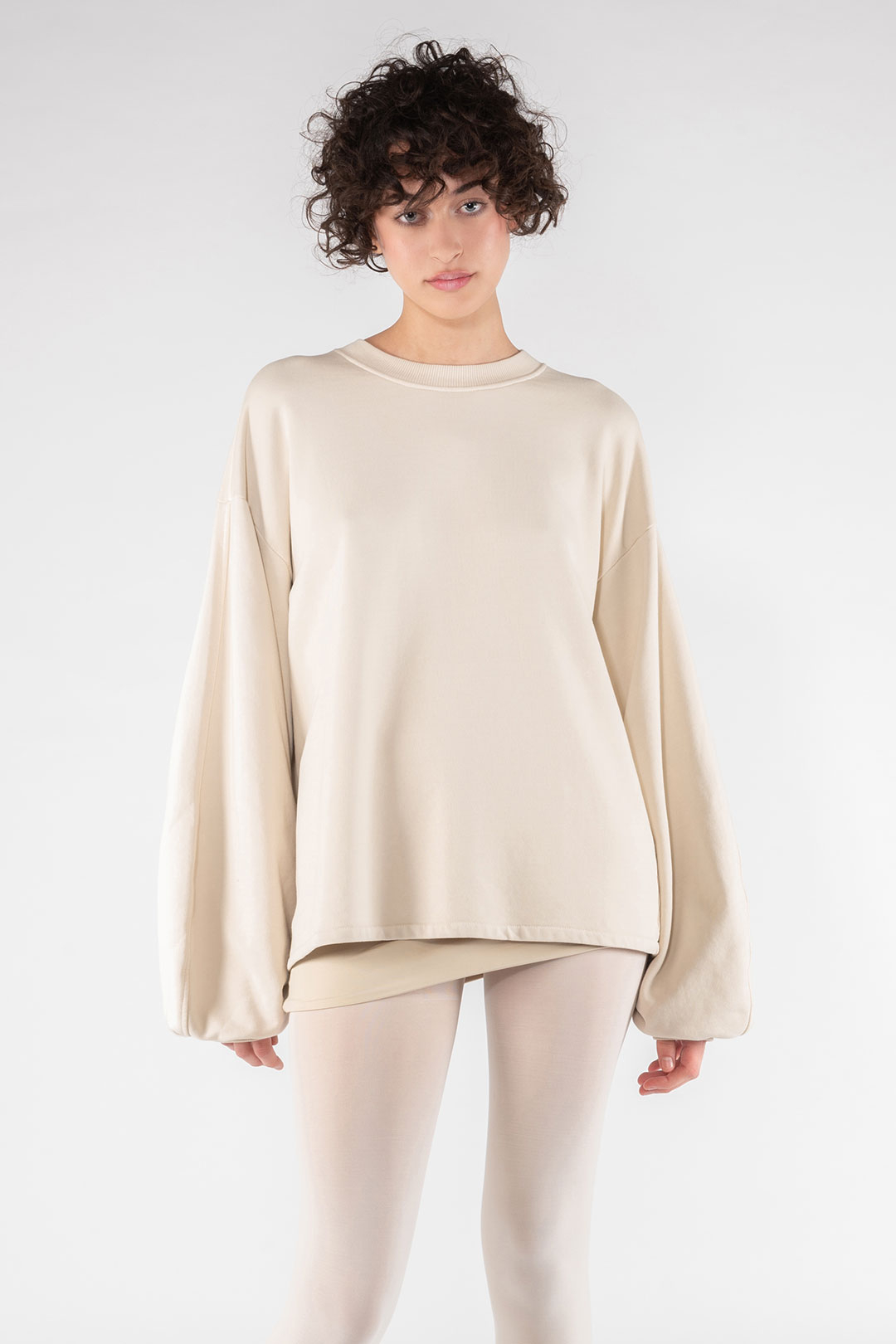 COTTON SWEATSHIRT 4079 - BEIGE - OOF WEAR