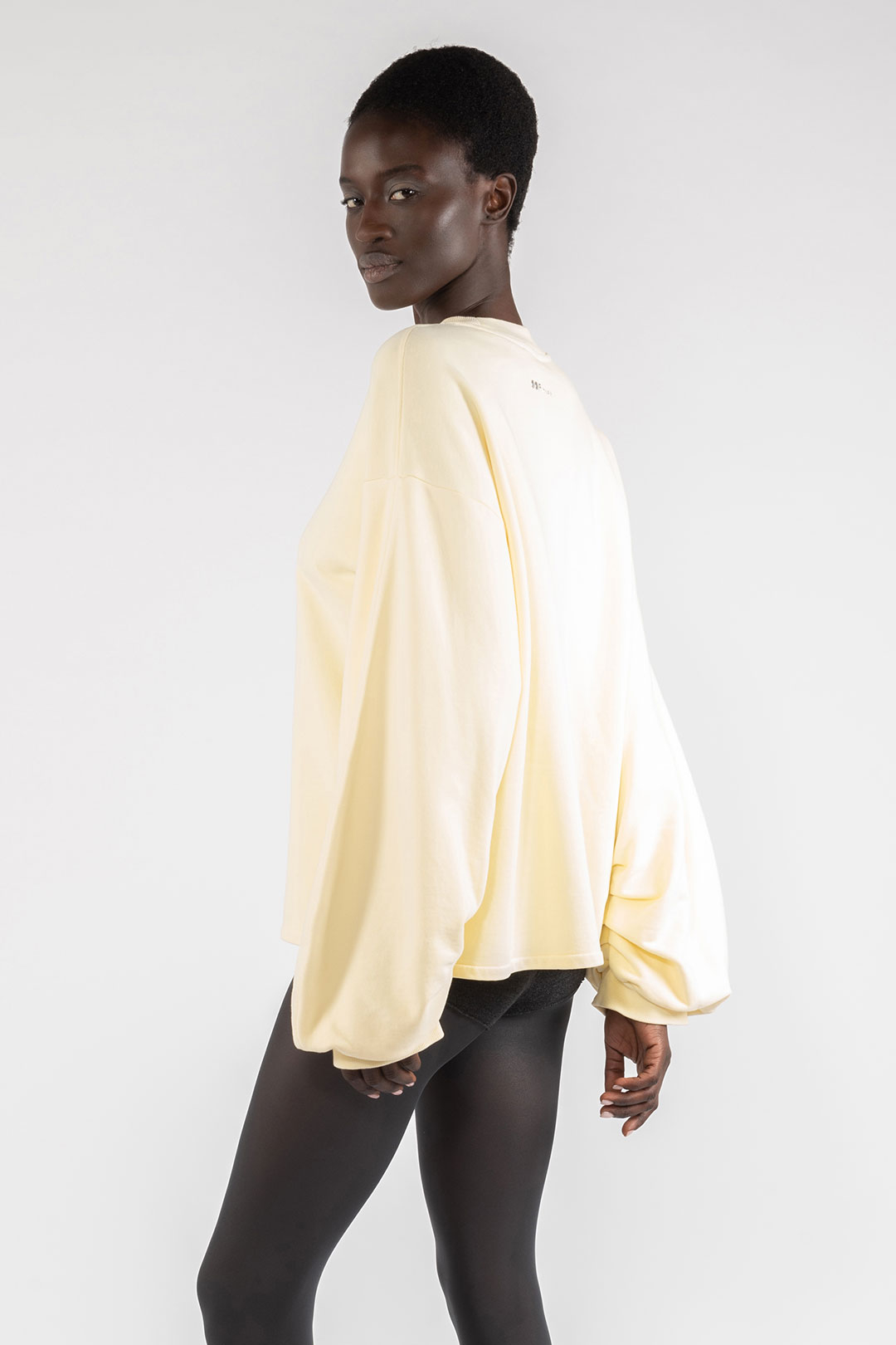 COTTON SWEATSHIRT 4079 - PASTEL YELLOW - OOF WEAR