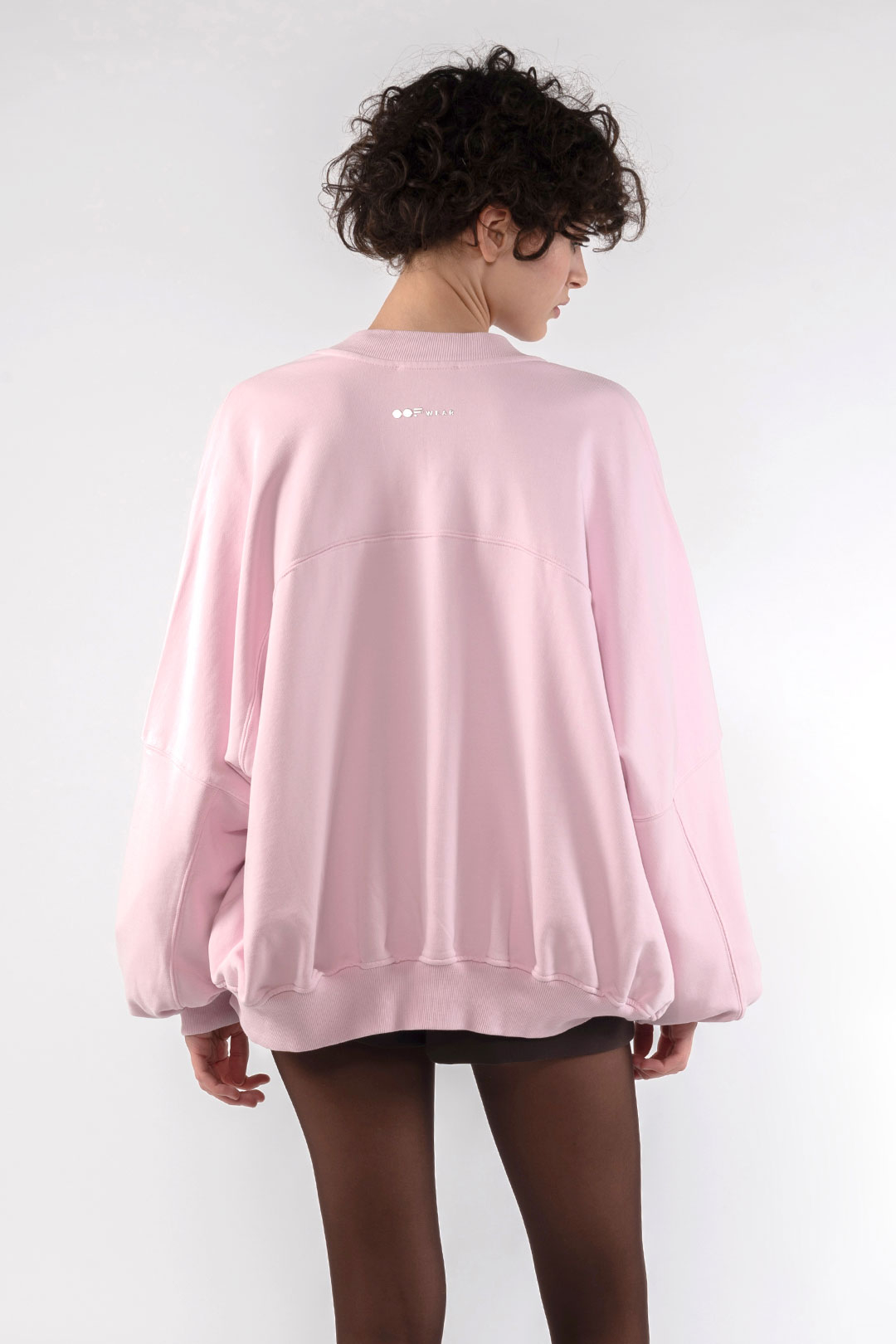 FELPA BOMBER  4080 IN COTONE - LILLA CHIARO - OOF WEAR
