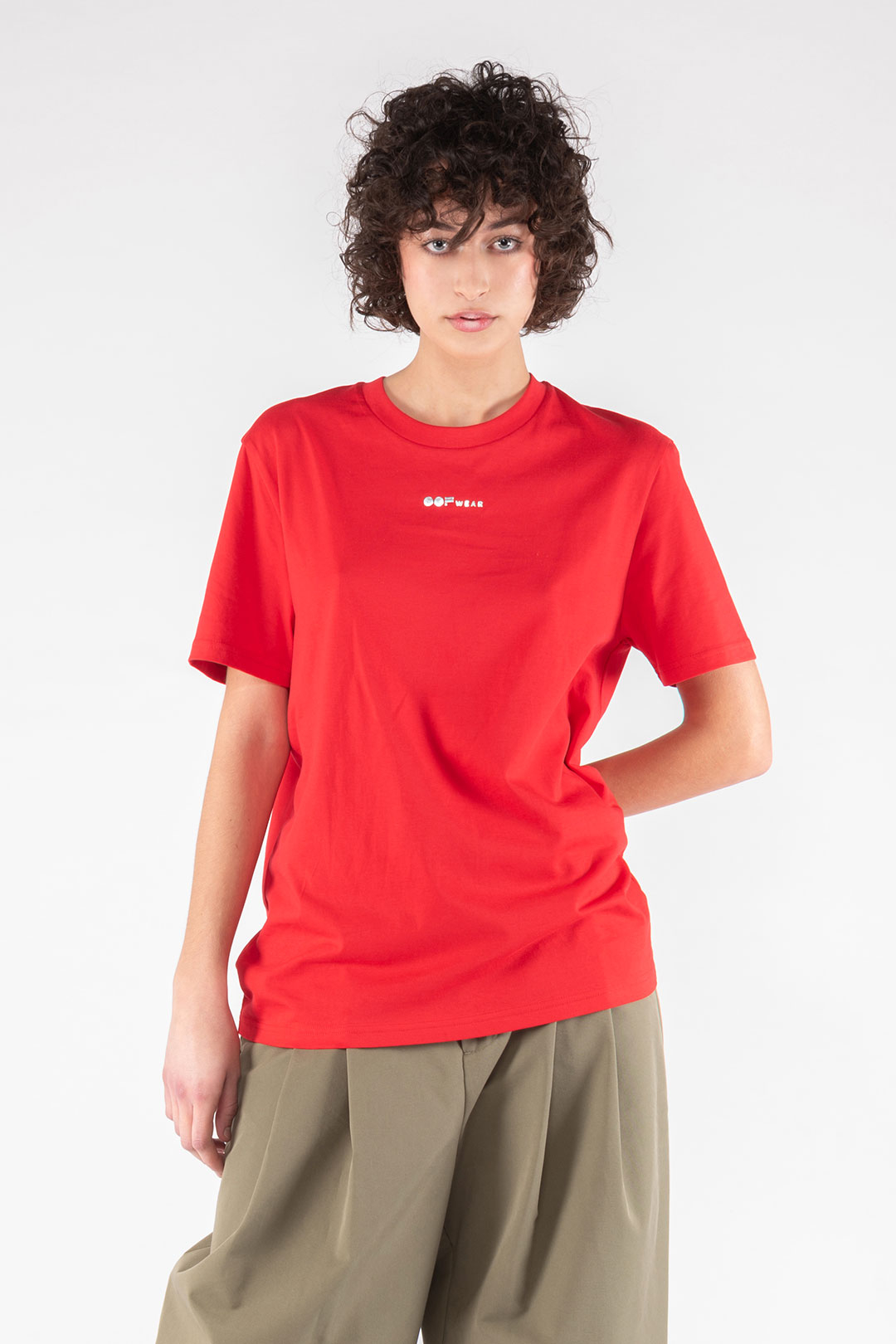 ORGANIC COTTON SWEATER 6002 - RED - OOF WEAR