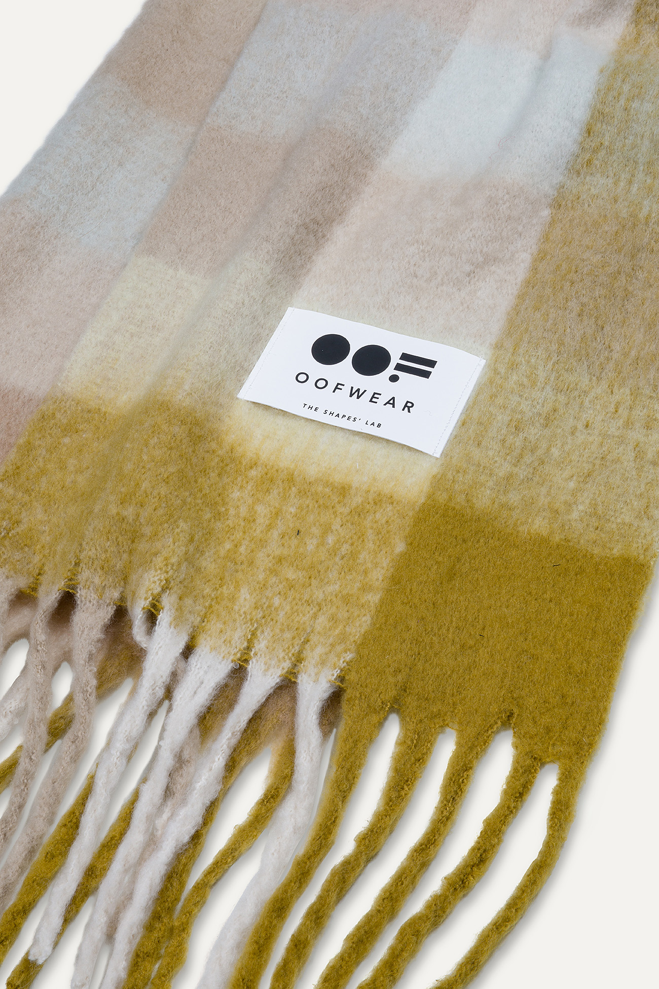 LONG FRINGED SCARF 2017  - ECRU - OOF WEAR