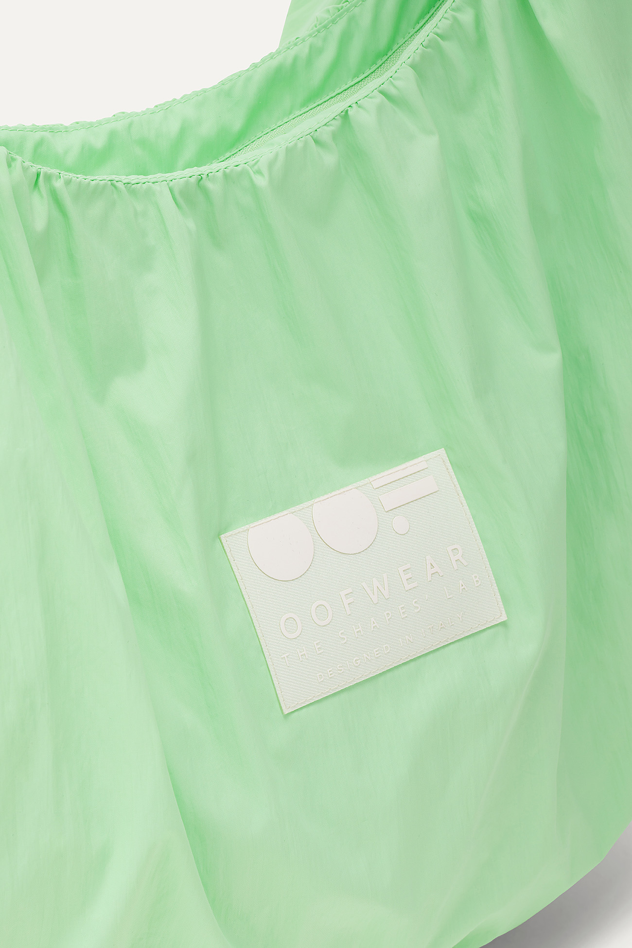 SHOULDER BAG IN CRINKLE NYLON WATER REPELLENT 3079 - MINT GREEN - OOF WEAR