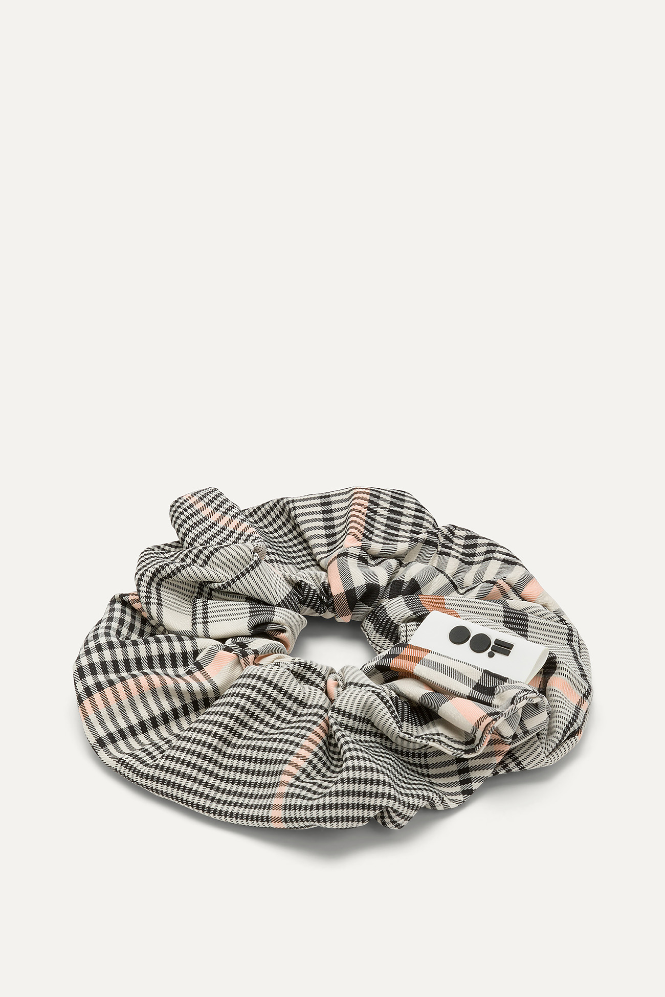 NYLON MEMORY SCRUNCHIE 2006 - ORANGE/CREAM - OOF WEAR