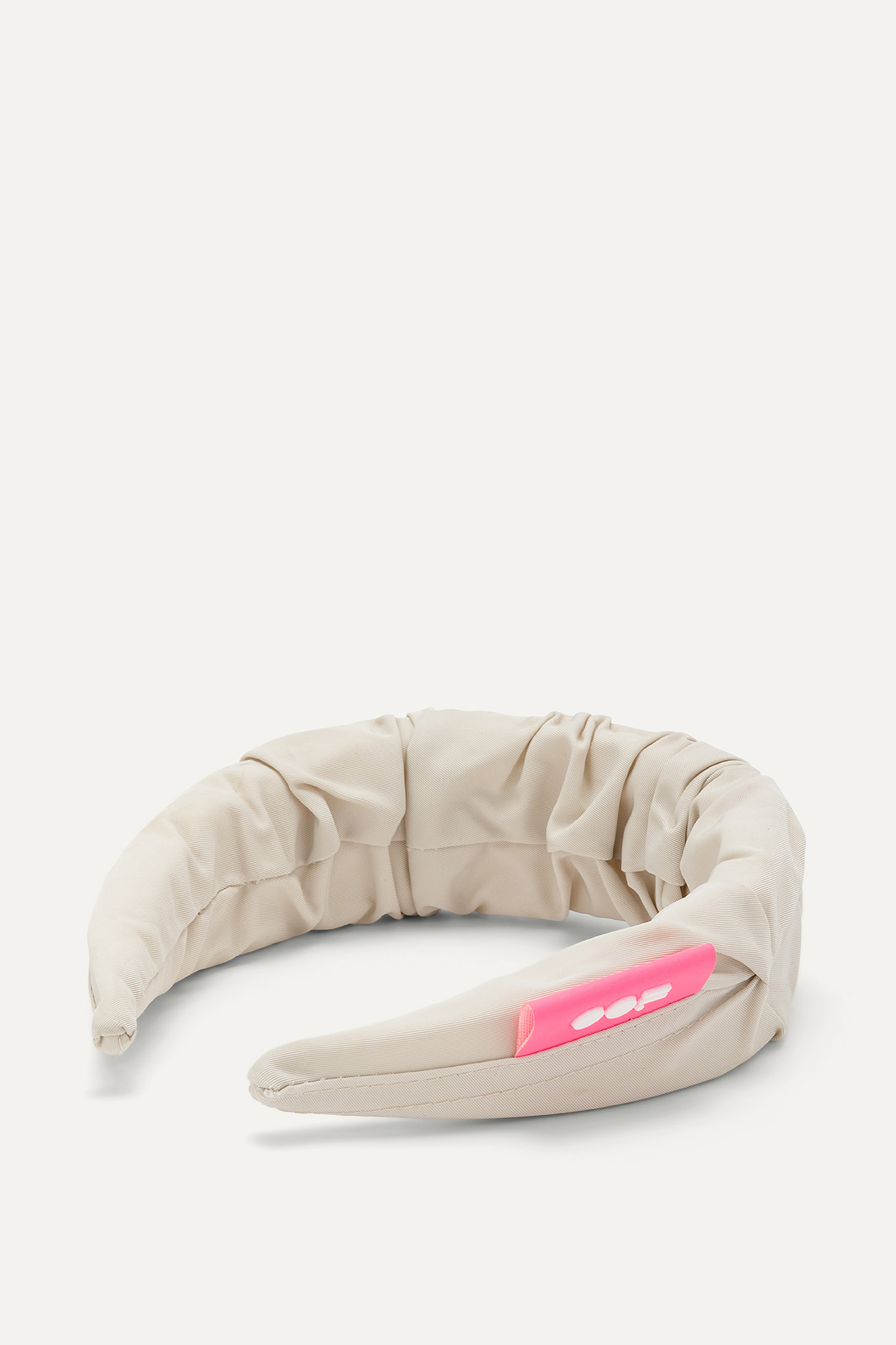 RUCHED NYLON MEMORY HEADBAND 2007 - CREAM - OOF WEAR