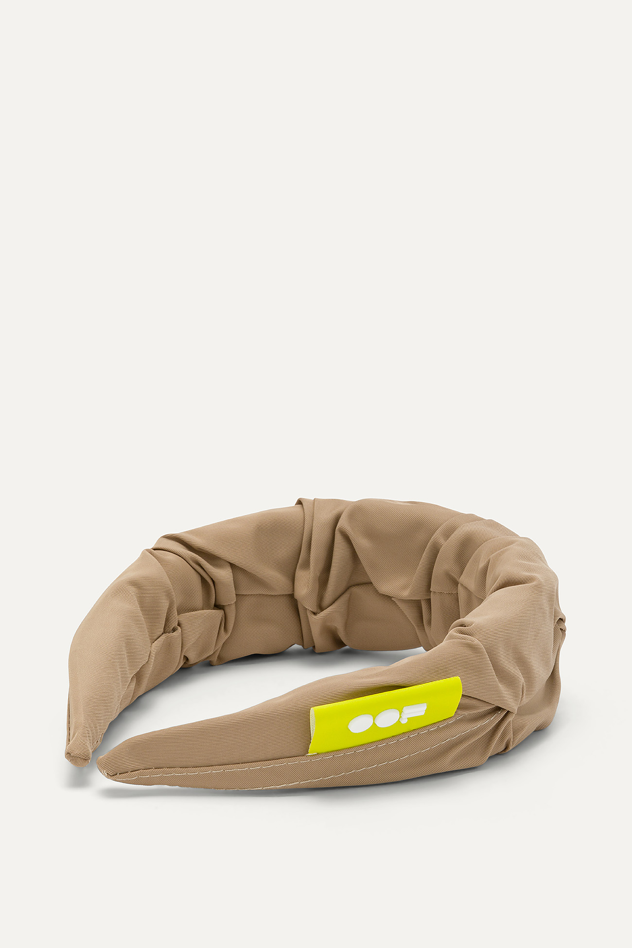 RUCHED NYLON MEMORY HEADBAND 2007 - BEIGE - OOF WEAR