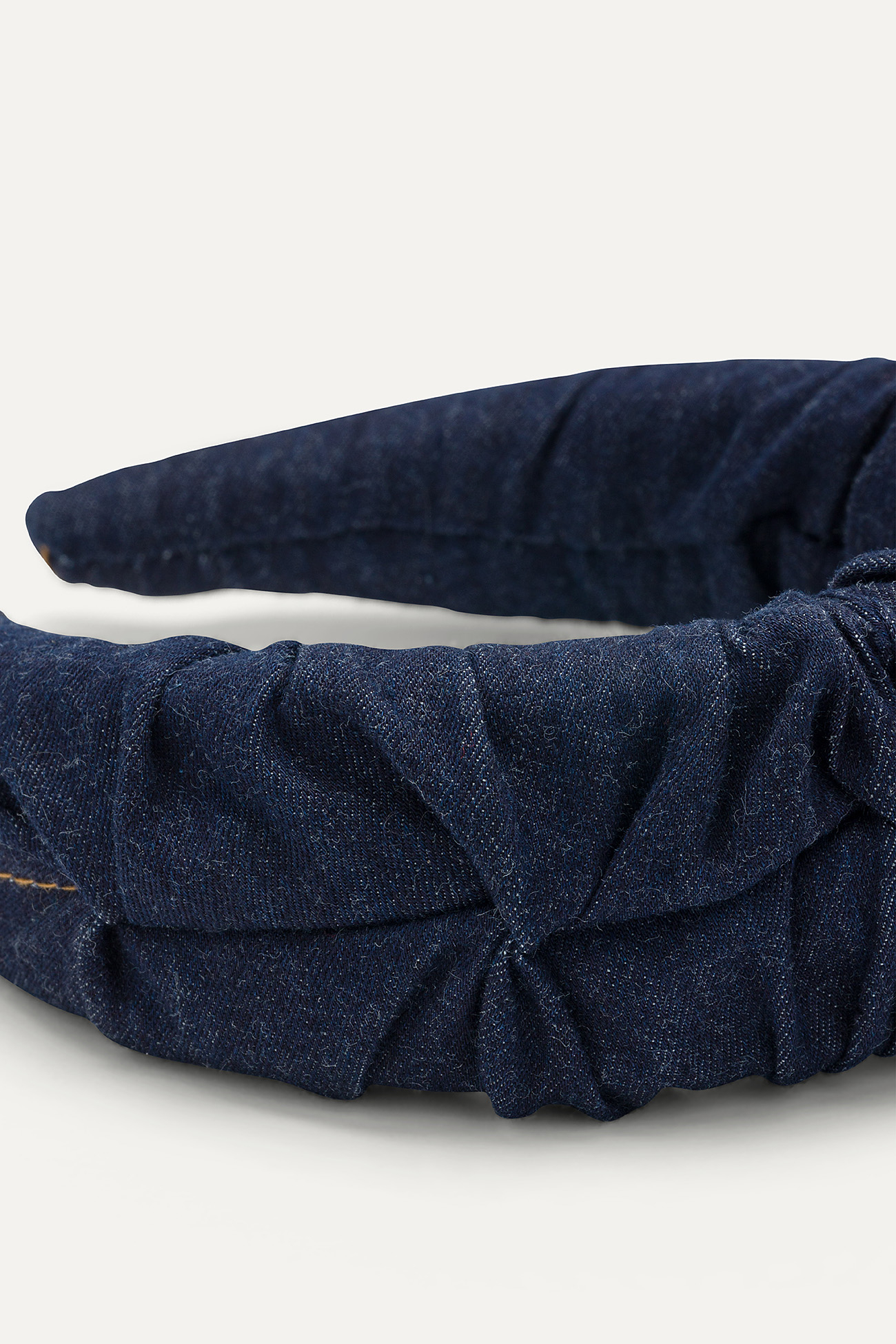 RUCHED DENIM HEADBAND 2007 - DARK BLUE - OOF WEAR