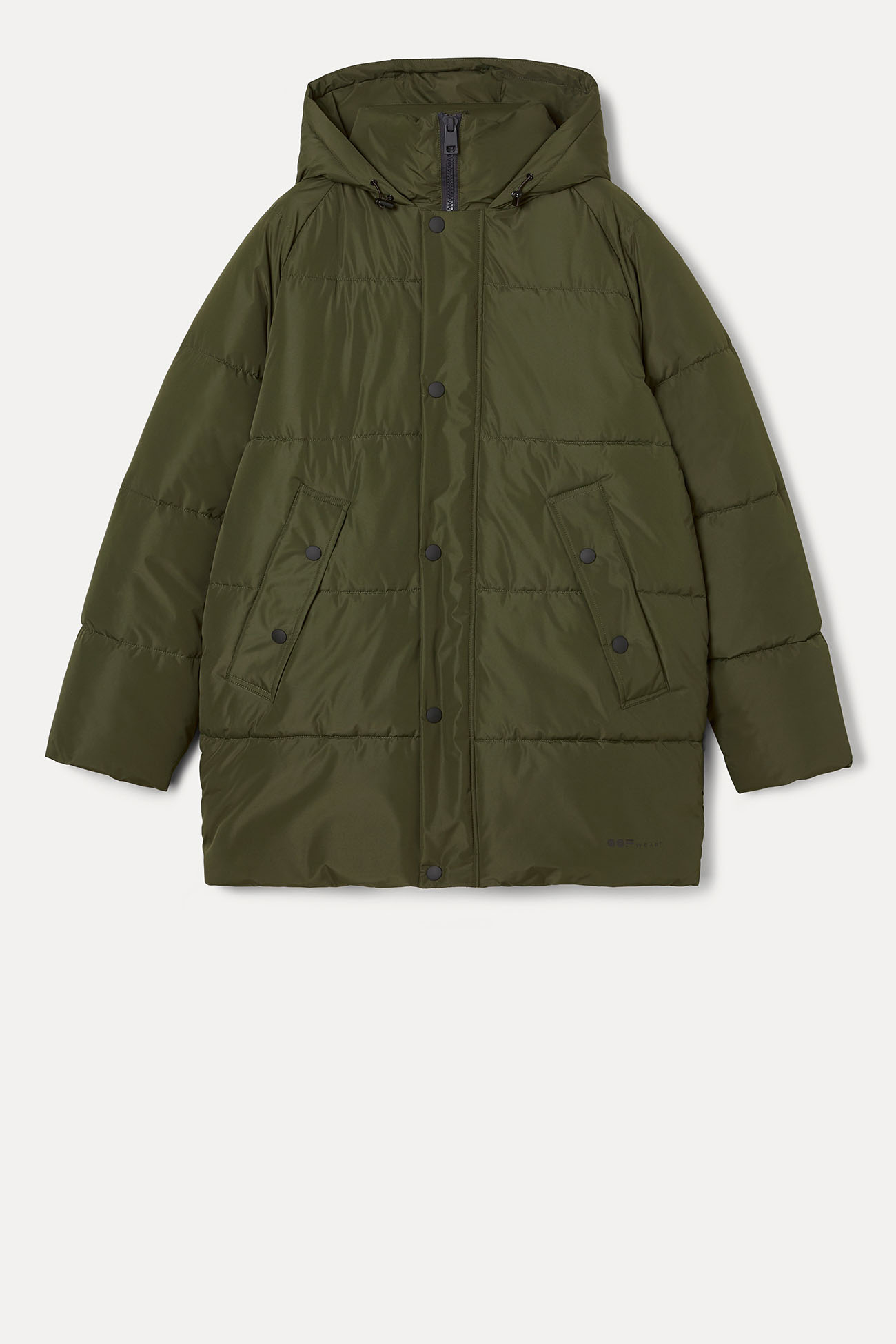 JACKET 5989 MADE IN WATER RESISTANT NYLON - MOSS GREEN - OOF WEAR