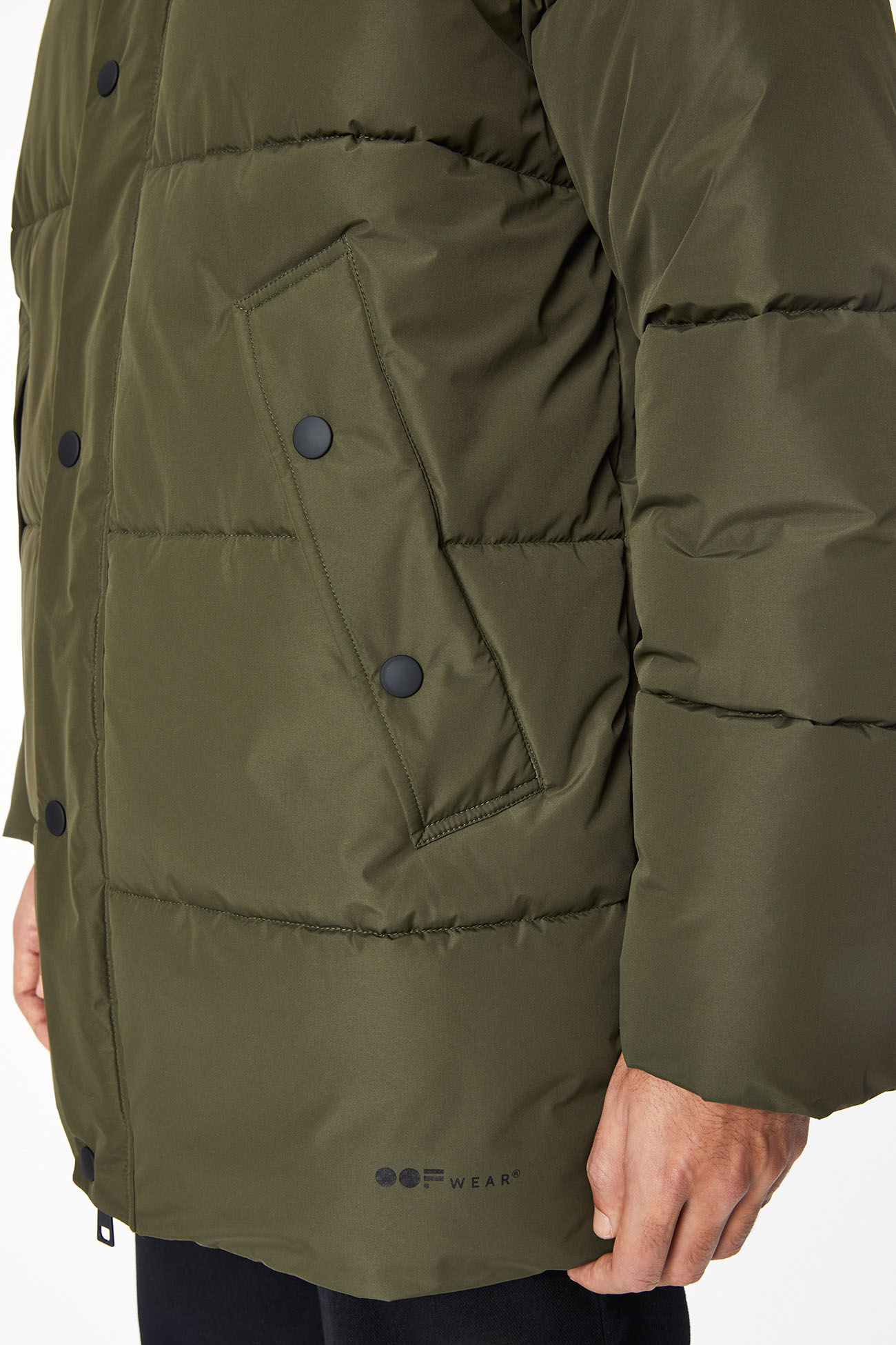 JACKET 5989 MADE IN WATER RESISTANT NYLON - MOSS GREEN - OOF WEAR