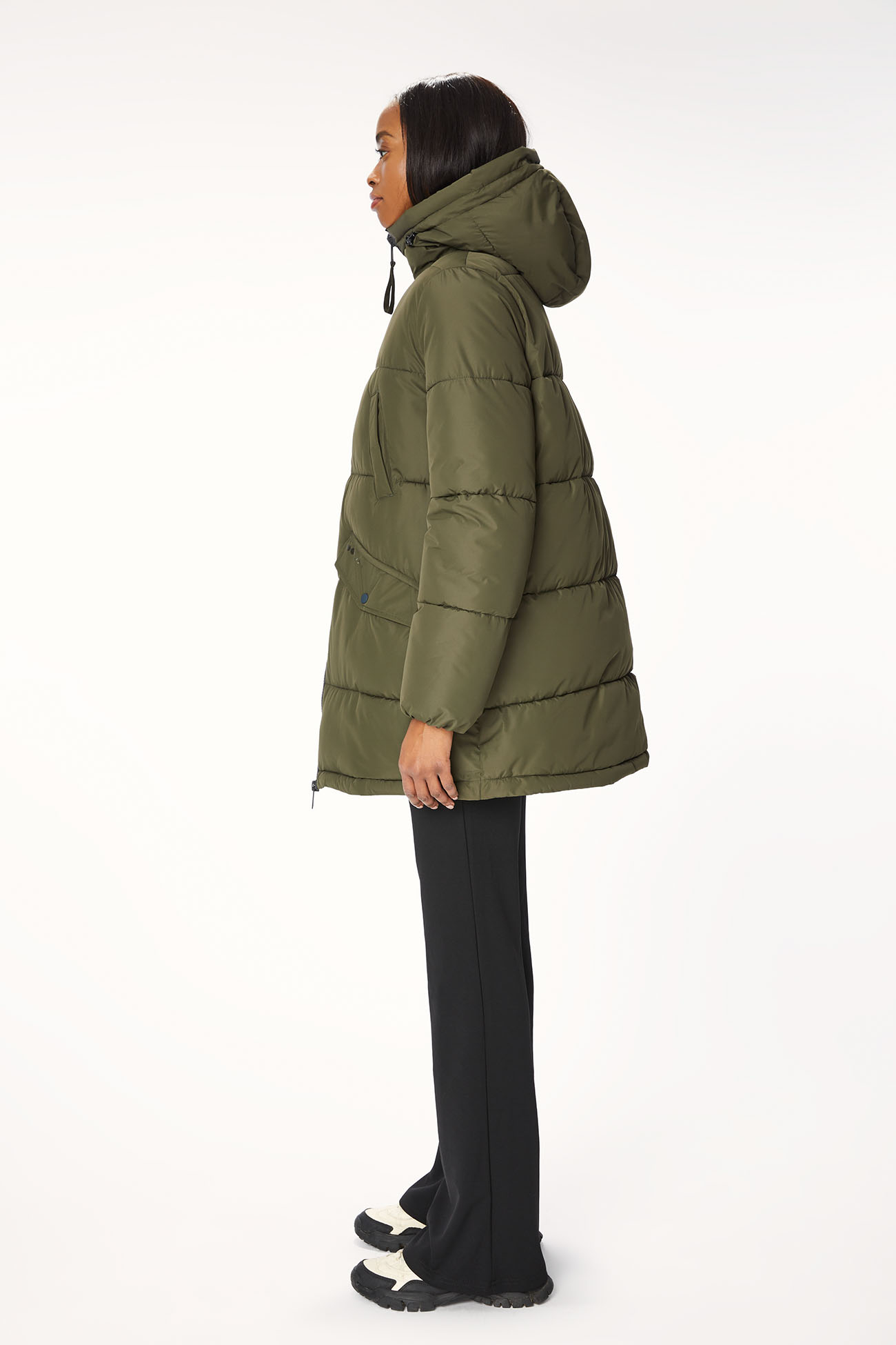 JACKET 9098 MADE IN WATER RESISTANT NYLON - MOSS GREEN - OOF WEAR