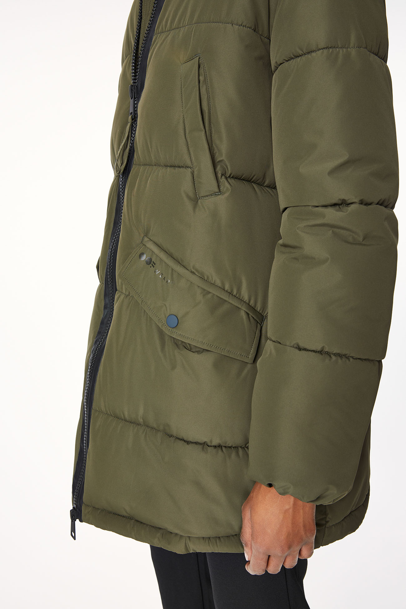 JACKET 9098 MADE IN WATER RESISTANT NYLON - MOSS GREEN - OOF WEAR
