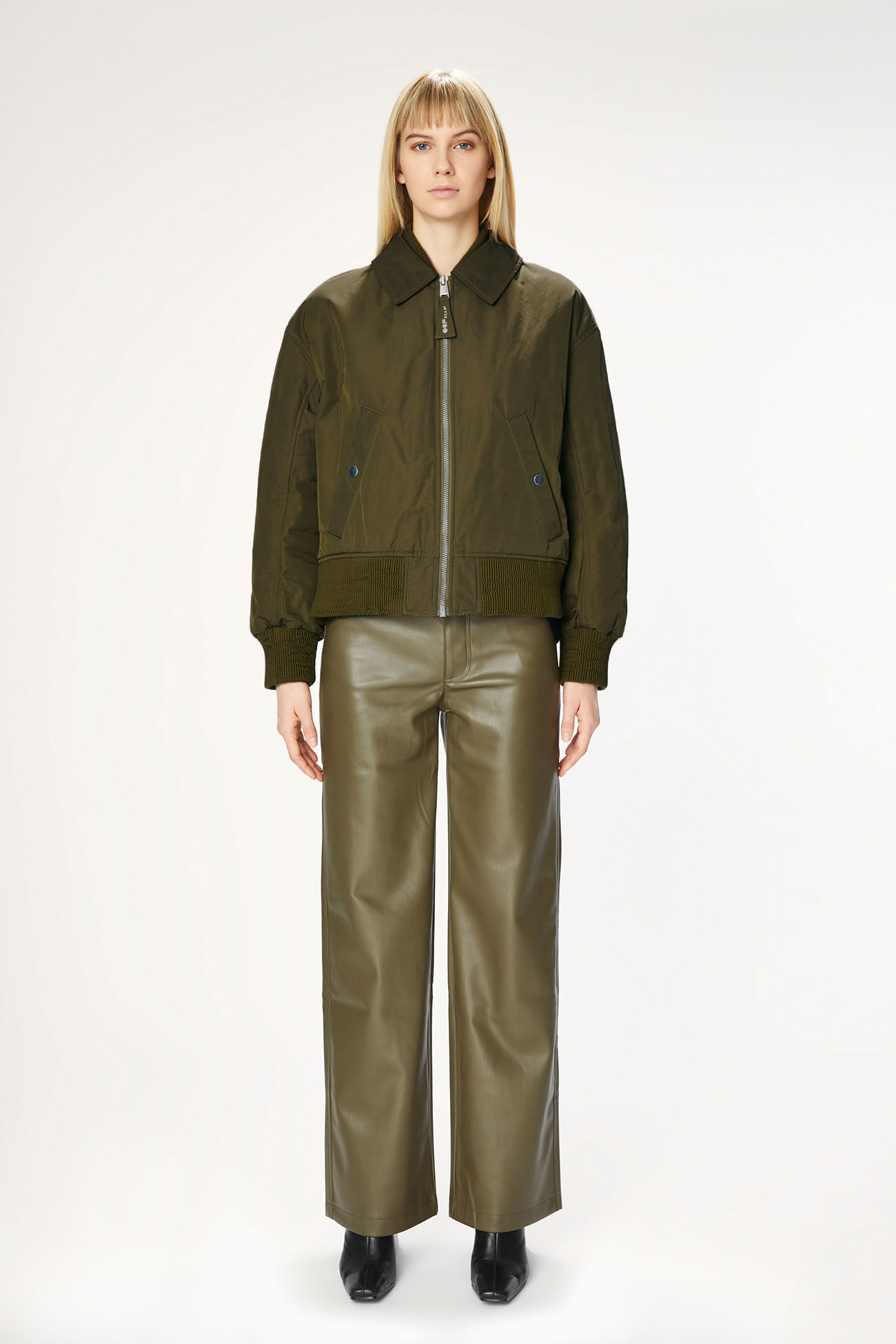 JACKET 9166 MADE IN NYLON MEMORY - ARMY GREEN - OOF WEAR
