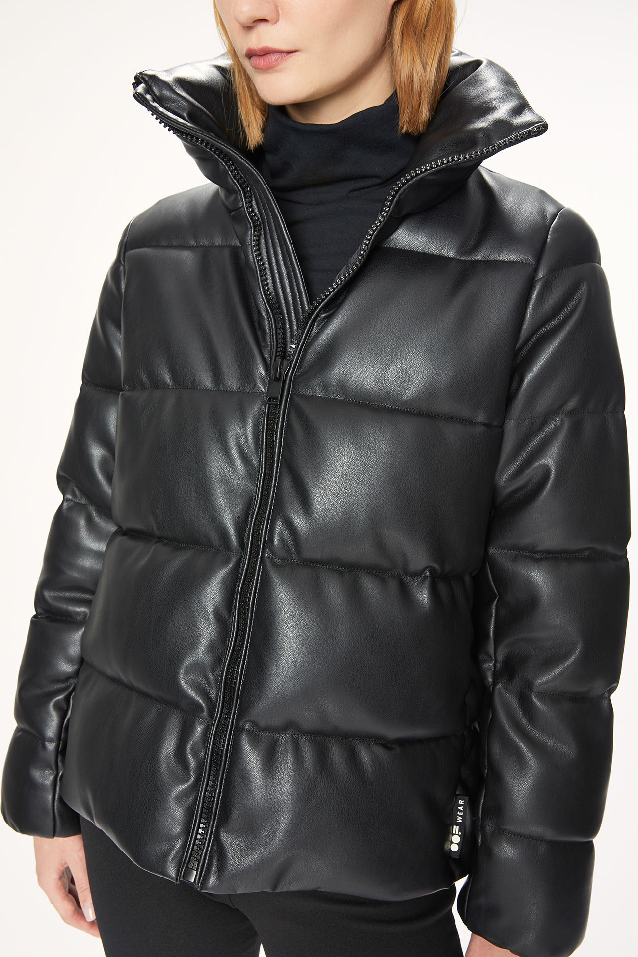 JACKET 9185 MADE IN ECO LEATHER - BLACK - OOF WEAR