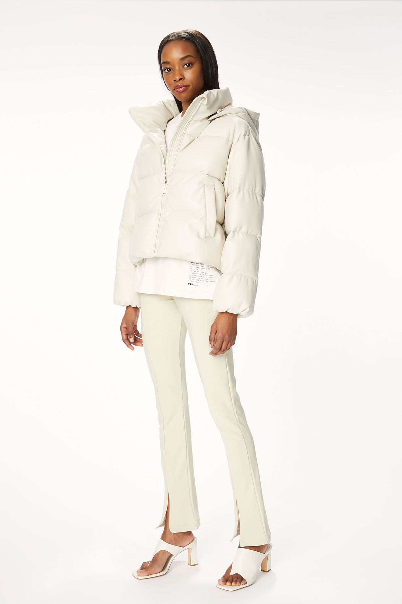 JACKET 9200 MADE IN ECO LEATHER - NATURAL WHITE - OOF WEAR