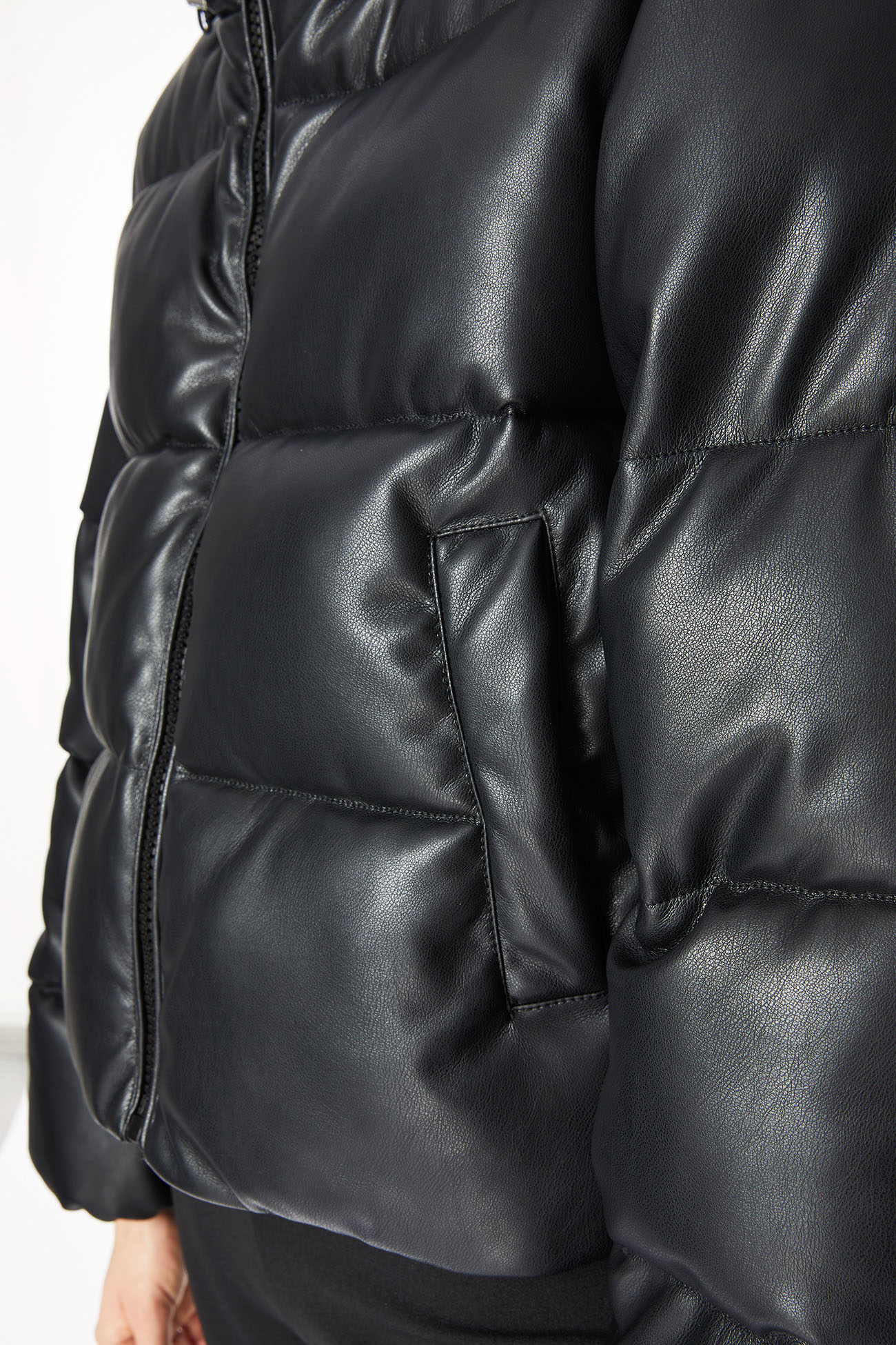 JACKET 9200 MADE IN ECO LEATHER - BLACK - OOF WEAR