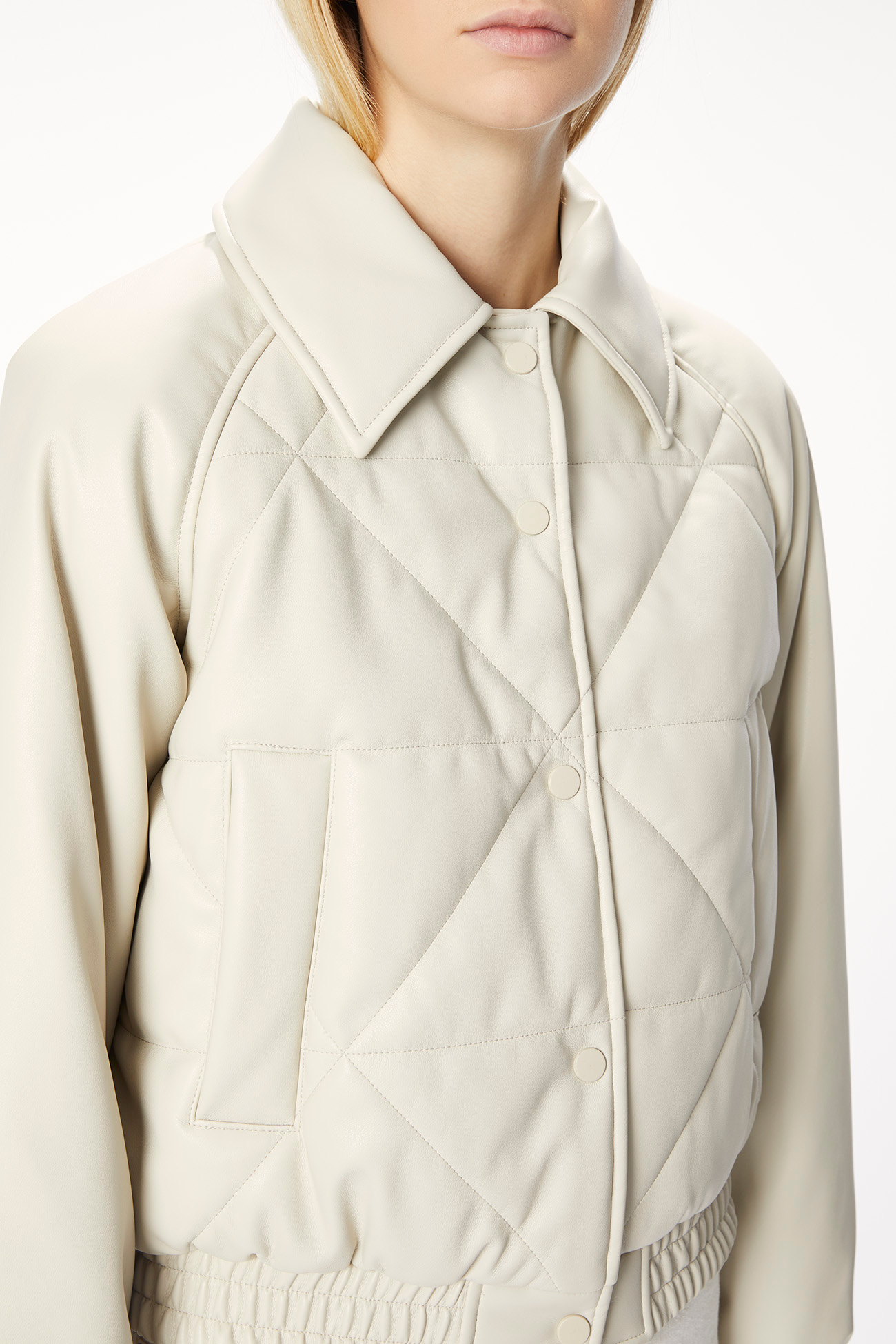 JACKET 9201 MADE IN ECO LEATHER - NATURAL WHITE - OOF WEAR