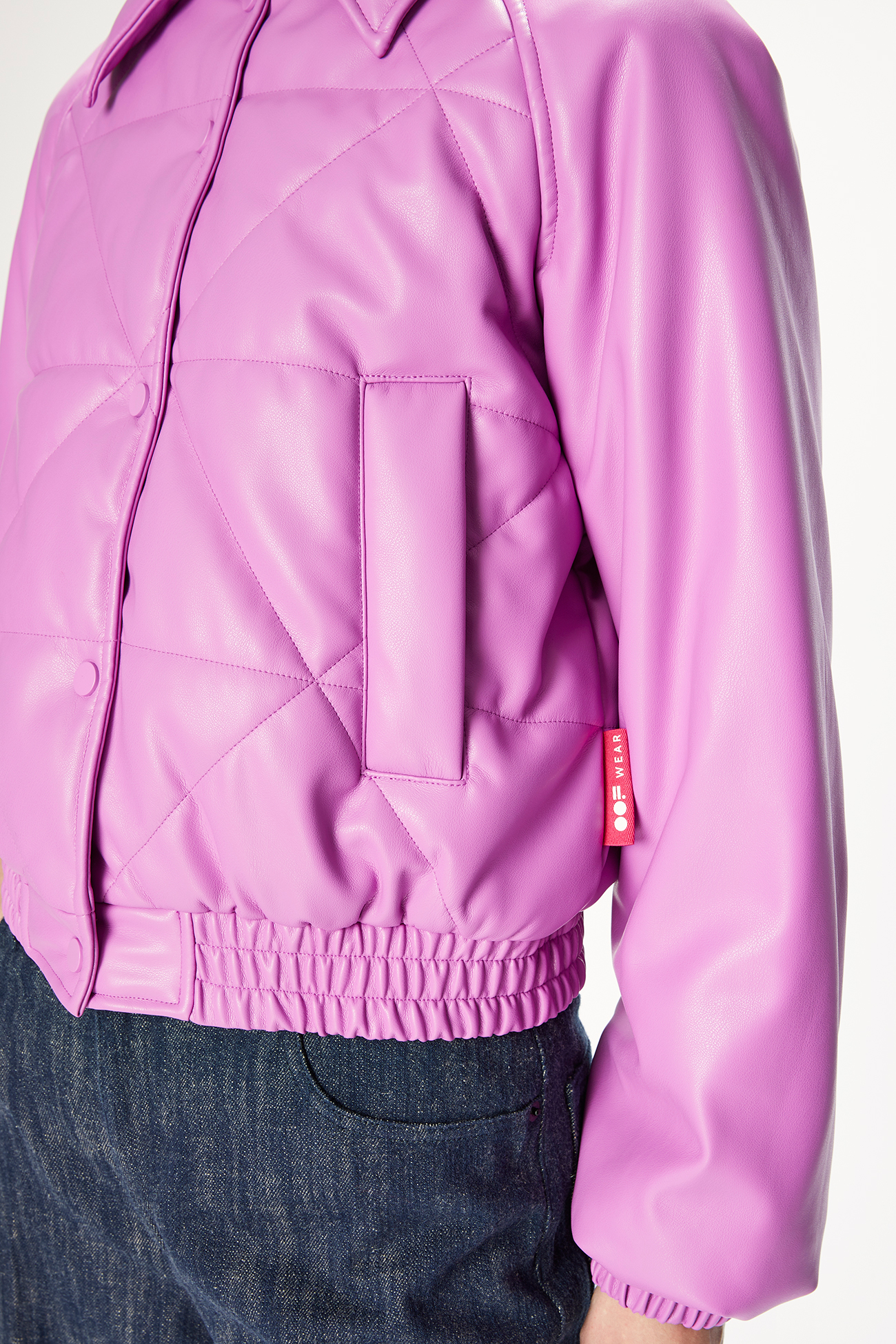 JACKET 9201 MADE IN ECO LEATHER - MAUVE - OOF WEAR