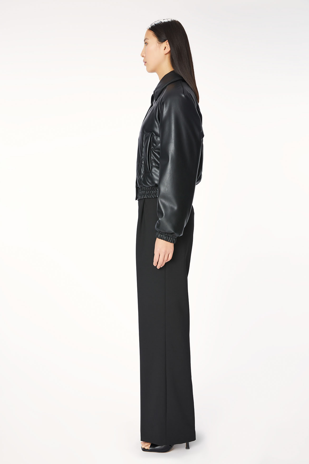 JACKET 9201 MADE IN ECO LEATHER - BLACK - OOF WEAR