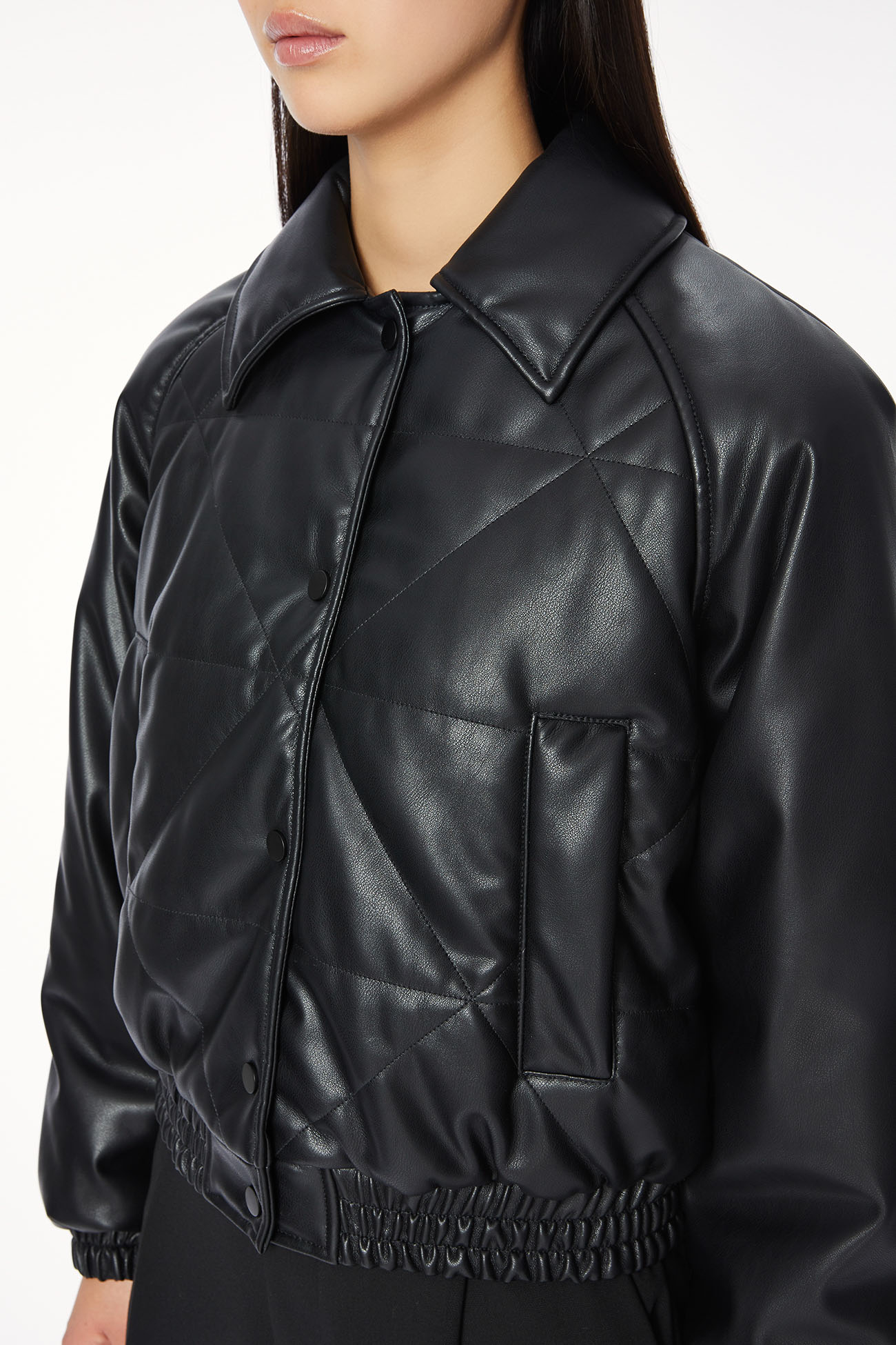 JACKET 9201 MADE IN ECO LEATHER - BLACK - OOF WEAR