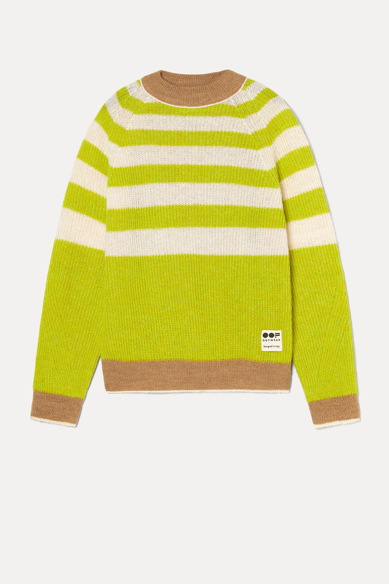 SWEATER 4037 MADE IN MOHAIR PLAIN - ACID GREEN - OOF WEAR