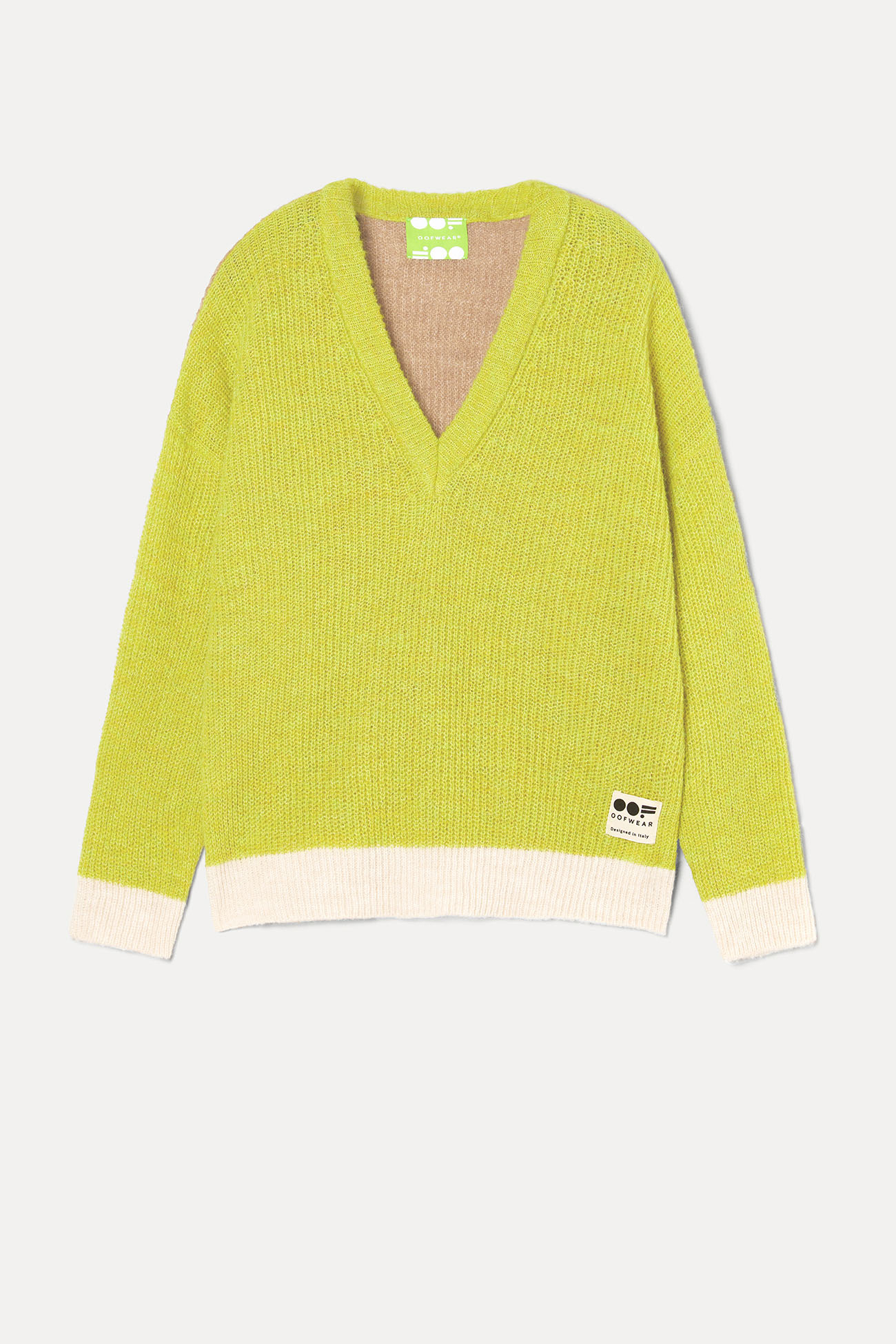 SWEATER 4046 MADE IN MOHAIR PLAIN - ACID GREEN - OOF WEAR