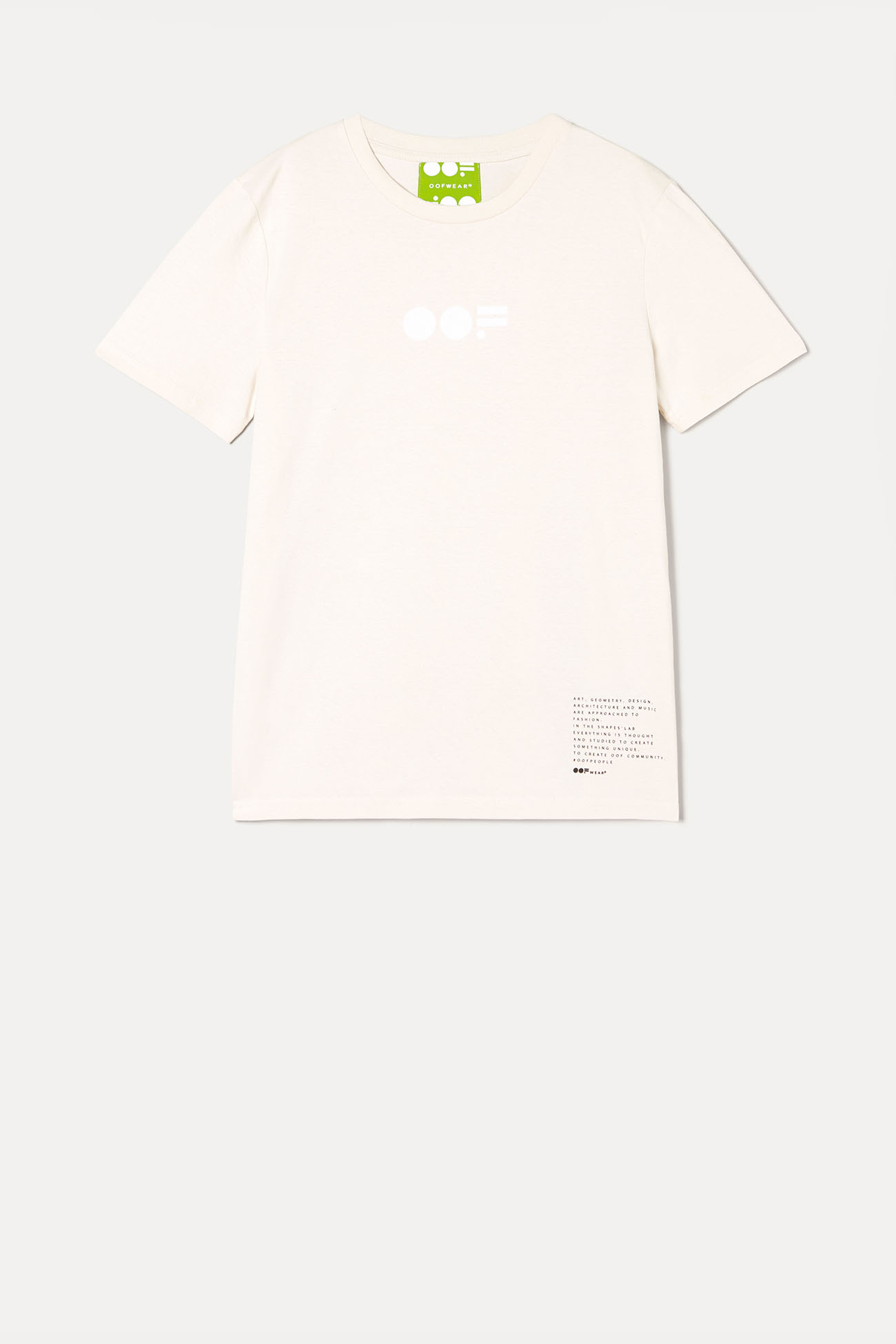 T-SHIRT 7026 MADE IN COTTON  - CREAM - OOF WEAR