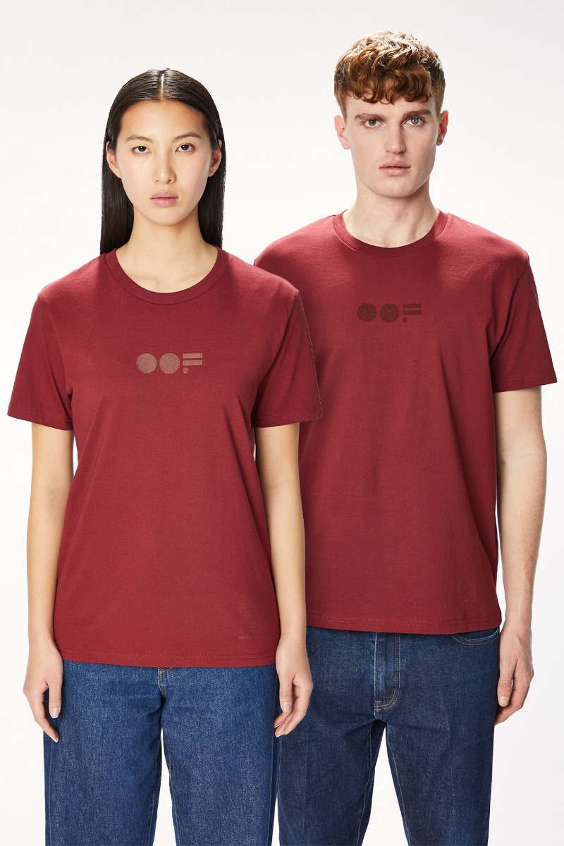 T-SHIRT 7026 MADE IN COTTON  - BORDEAUX - OOF WEAR