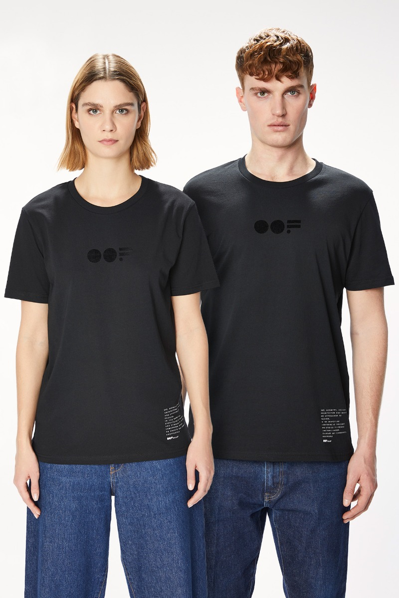 T-SHIRT 7026 MADE IN COTTON  - BLACK - OOF WEAR