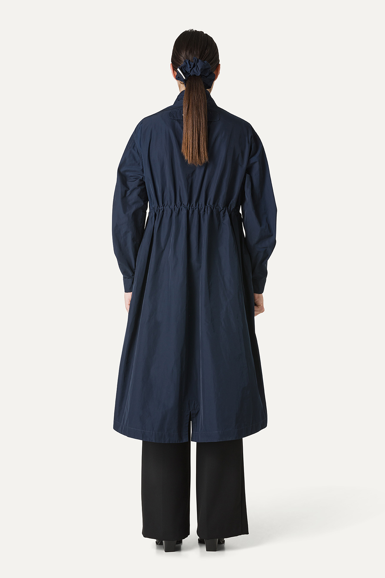 PARKA LUNGO OVER IN NYLON MEMORY 9211 - BLU NOTTE - OOF WEAR