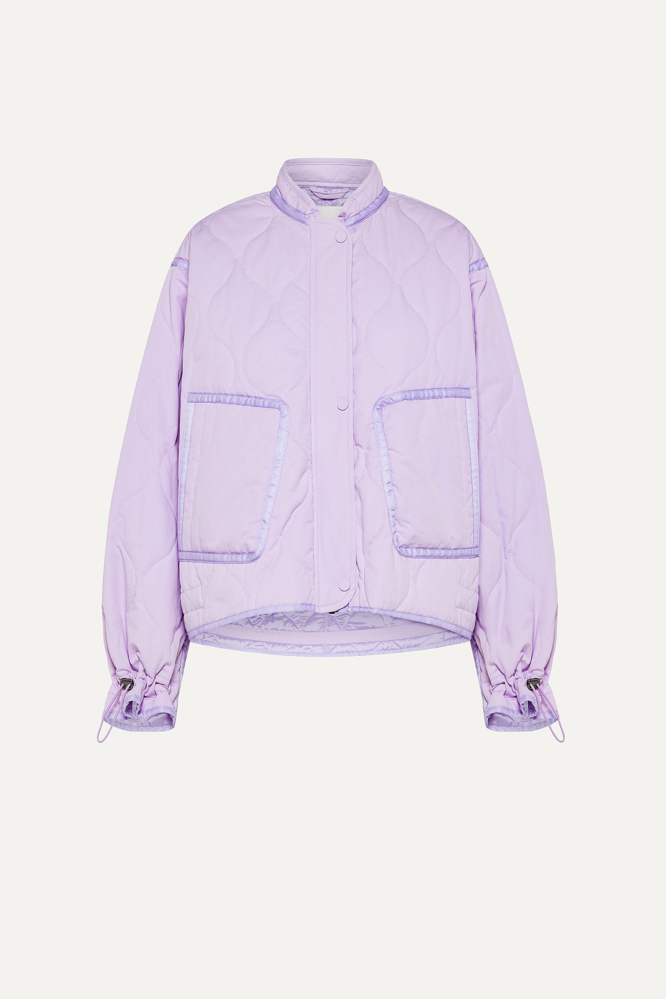 FLARED SHORT JACKET IN QUILTED COTTON 9224 - LILAC - OOF WEAR
