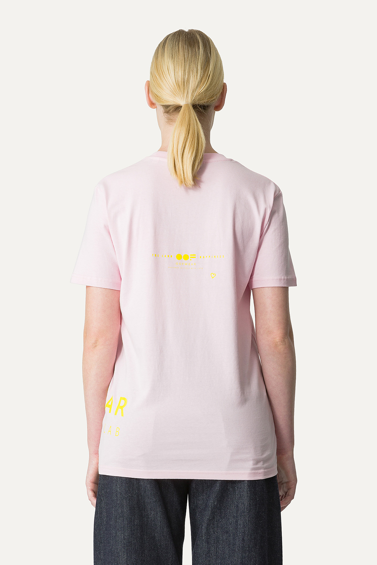 COTTON T-SHIRT WITH LOGO - CANDY - OOF WEAR