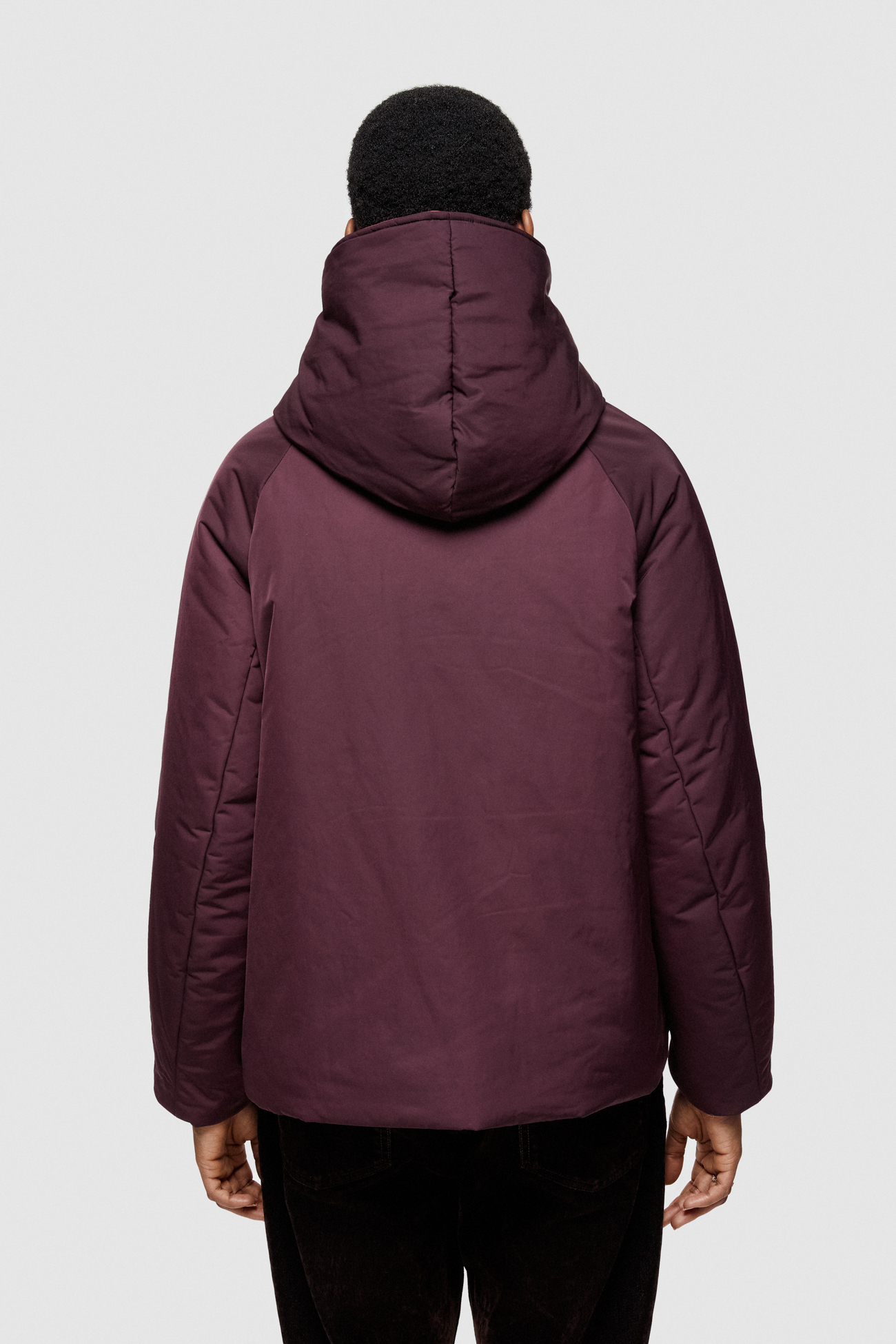 SHAPE MEMORY NYLON REVERSIBLE JACKET 9006  - PLUM/DUST ROSE - OOF WEAR