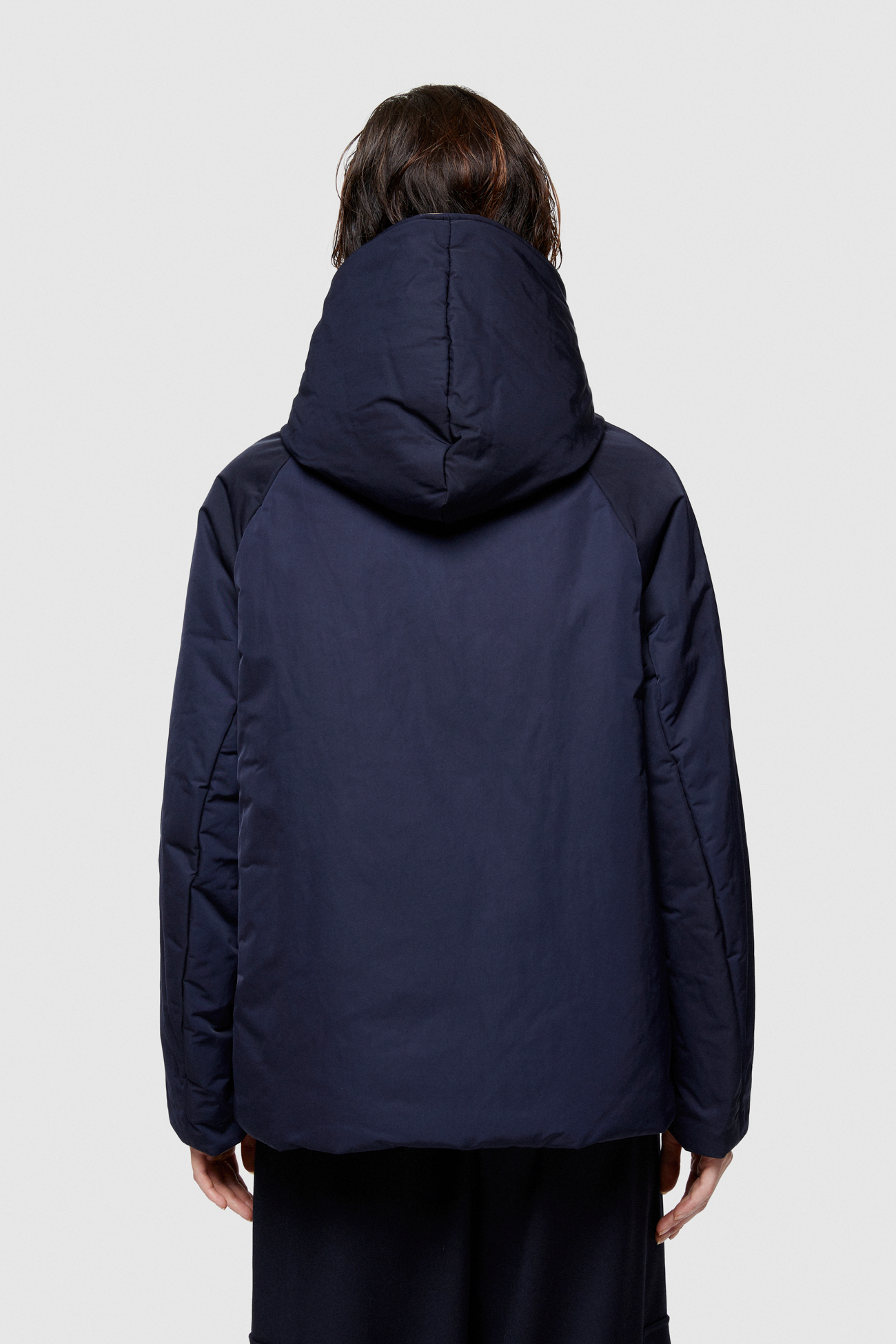 SHAPE MEMORY NYLON REVERSIBLE JACKET 9006  - MIDNIGHT BLUE/CAMEL - OOF WEAR