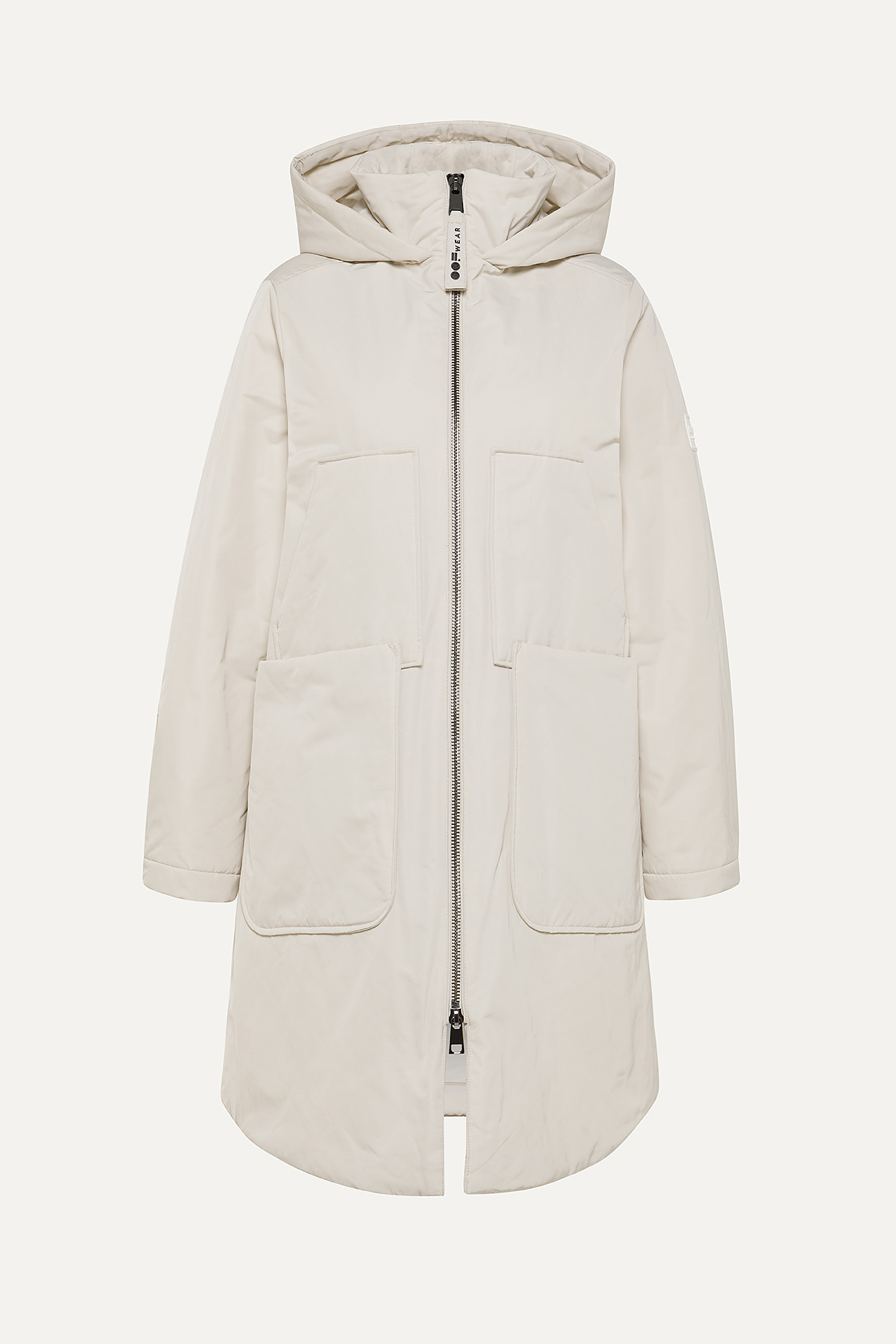 PARKA LUNGO 9094 IN NYLON MEMORY  - PANNA - OOF WEAR