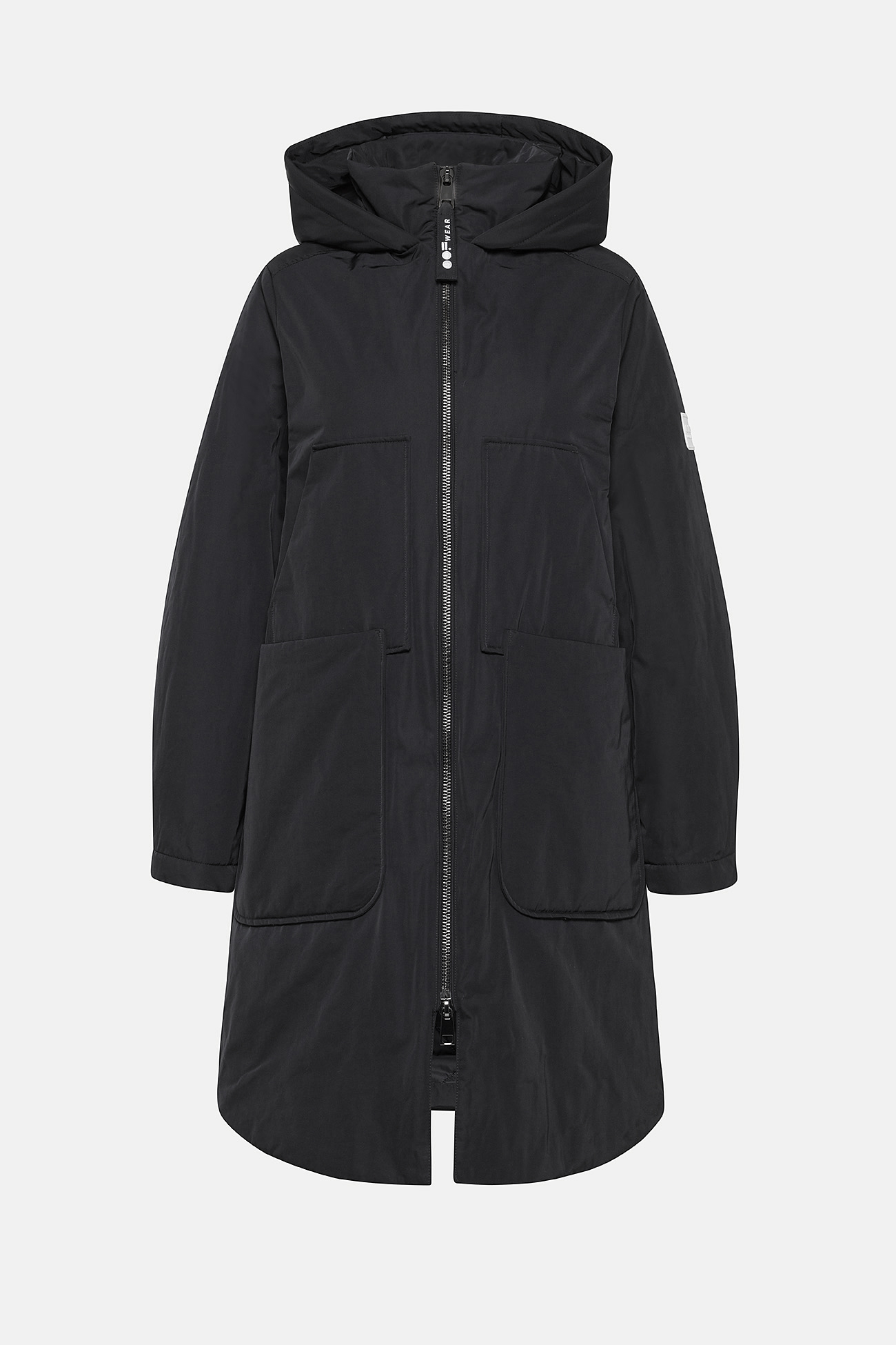 PARKA LUNGO 9094 IN NYLON MEMORY  - NERO - OOF WEAR