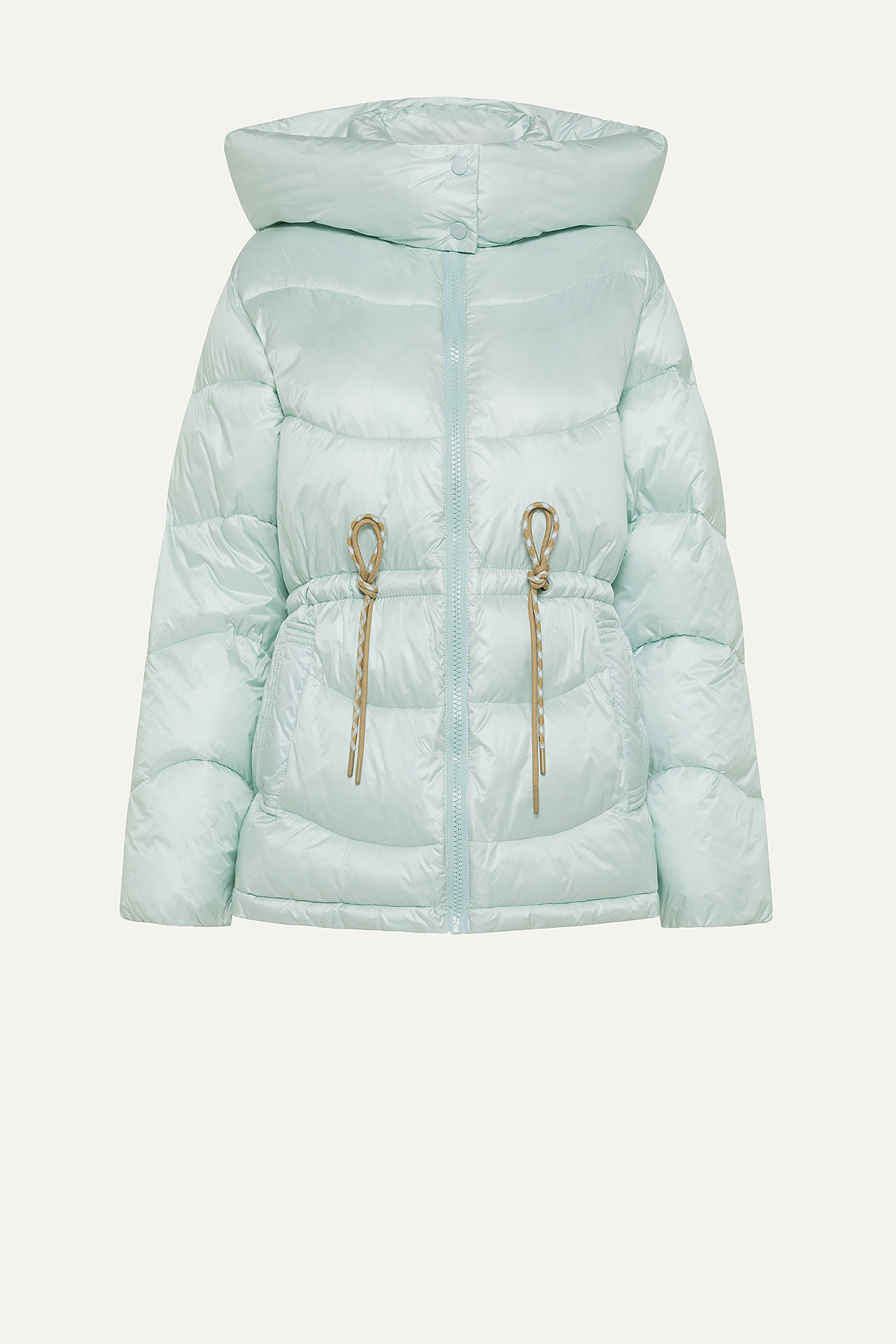 IRIDESCENT NYLON SHORT JACKET 9248  - MINT GREEN - OOF WEAR