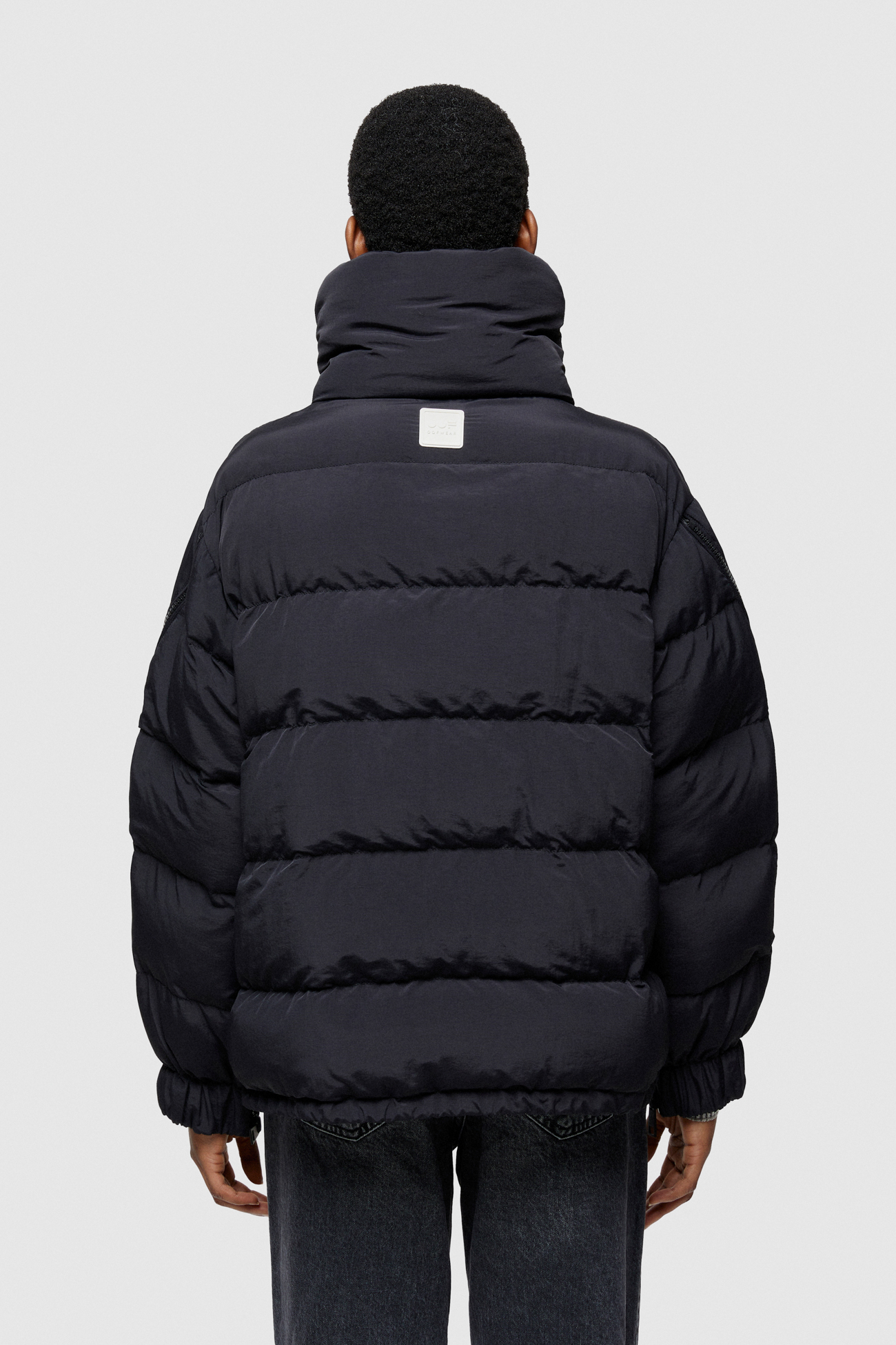 SHORT NYLON JACKET 9251 - BLACK - OOF WEAR