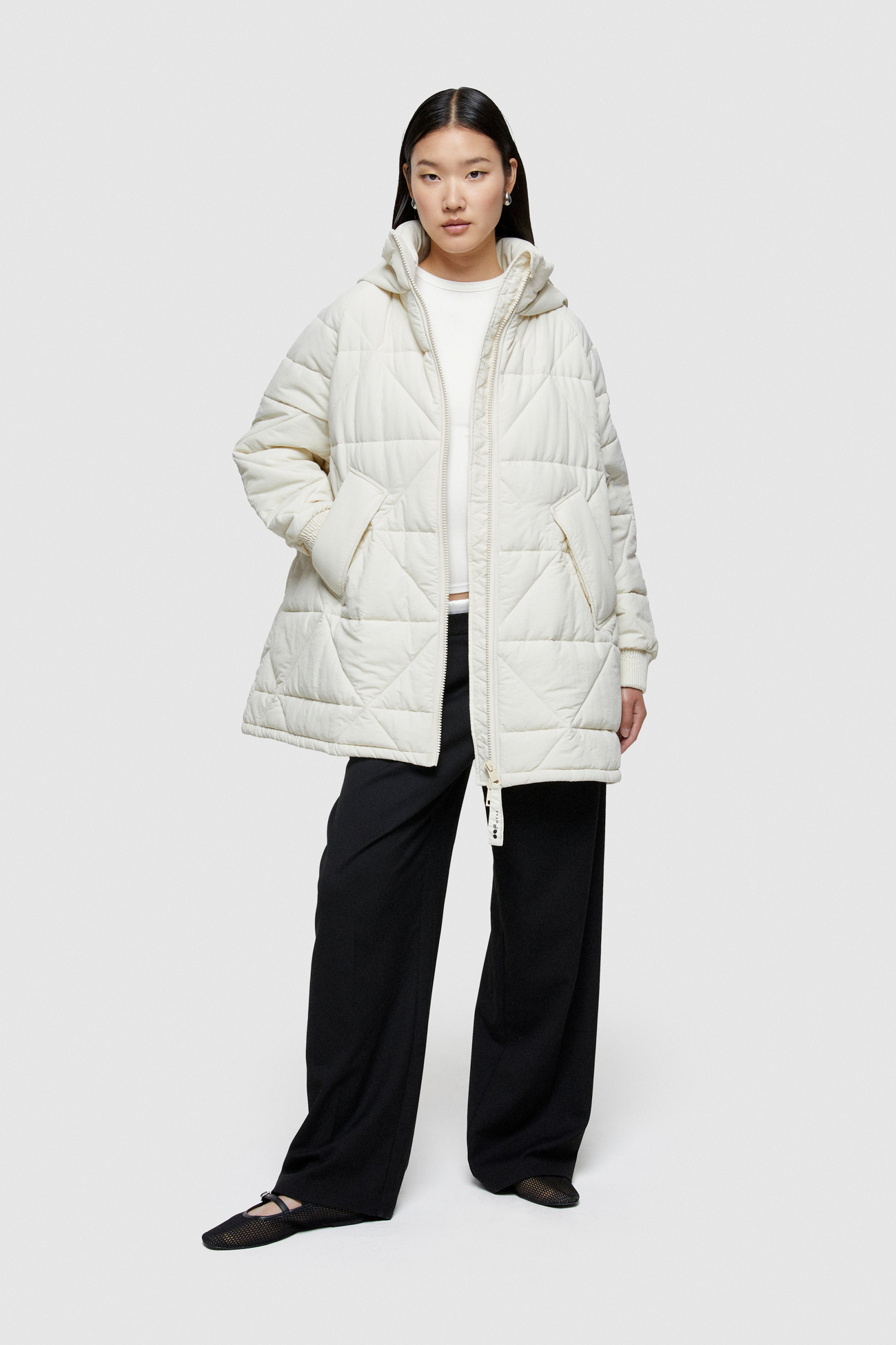 NYLON JACKET 9252  - IVORY - OOF WEAR