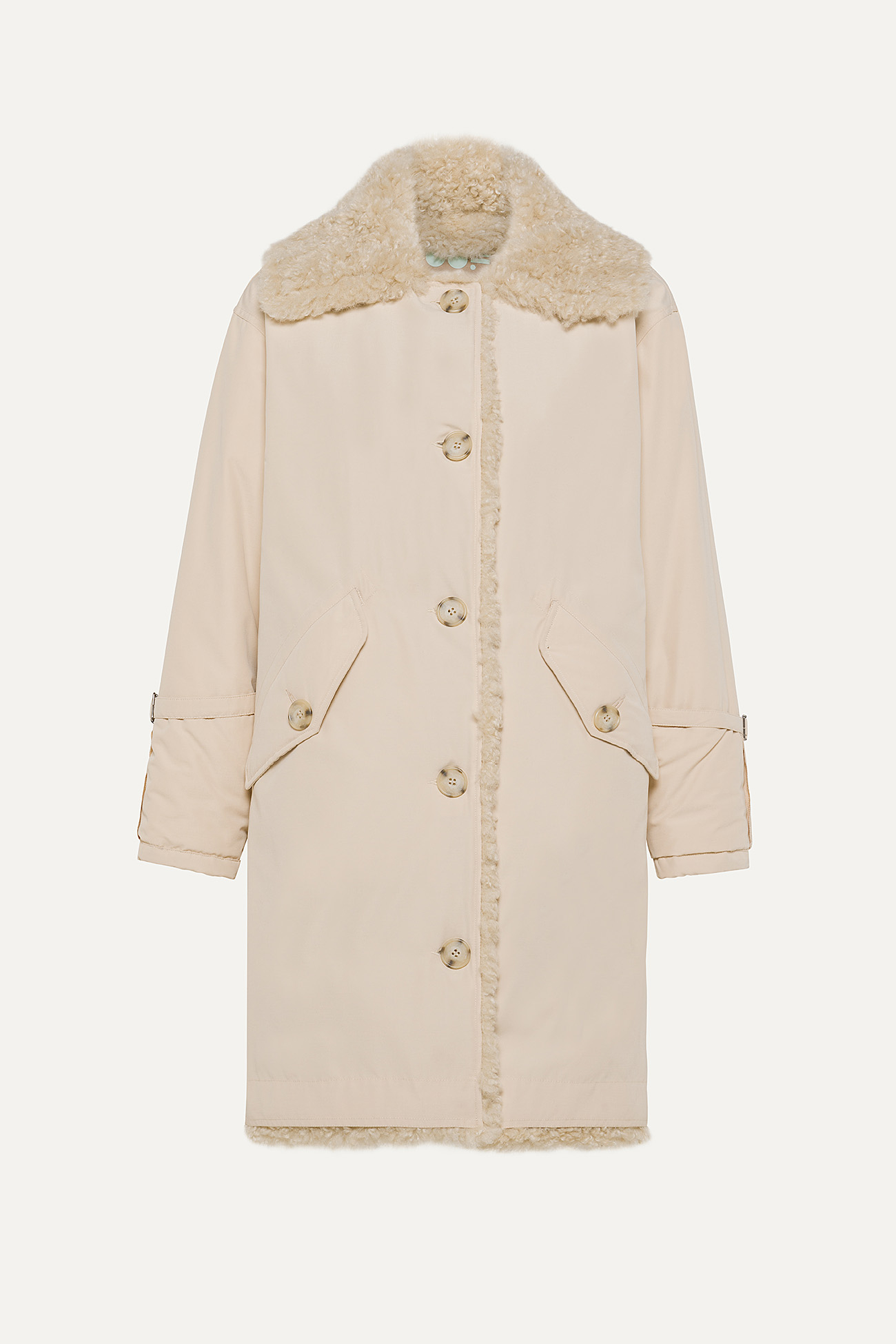 PARKA 9254 IN COTONE - ECRU/NATURALE - OOF WEAR