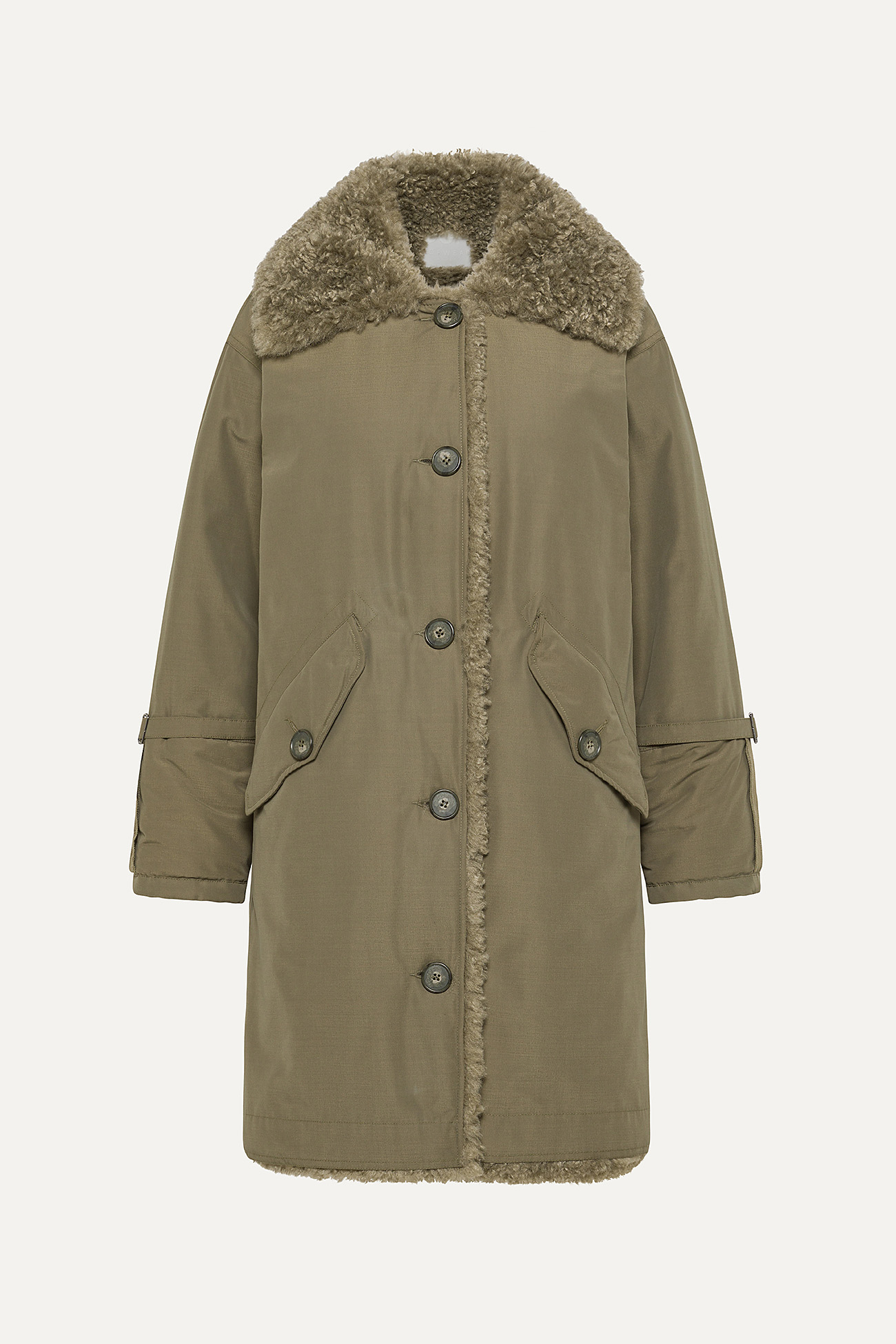 PARKA 9254 IN COTONE - OLIVE/MILITARY - OOF WEAR