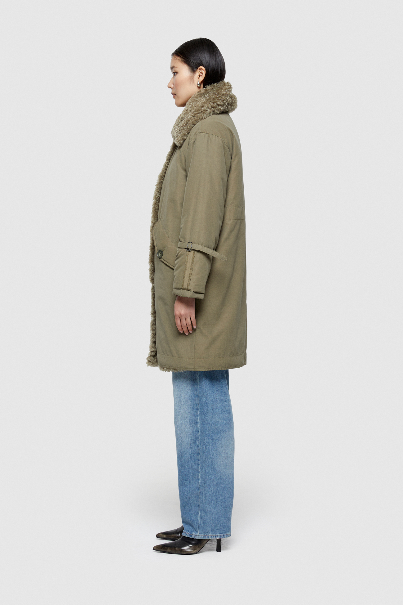 PARKA 9254 IN COTONE - OLIVE/MILITARY - OOF WEAR