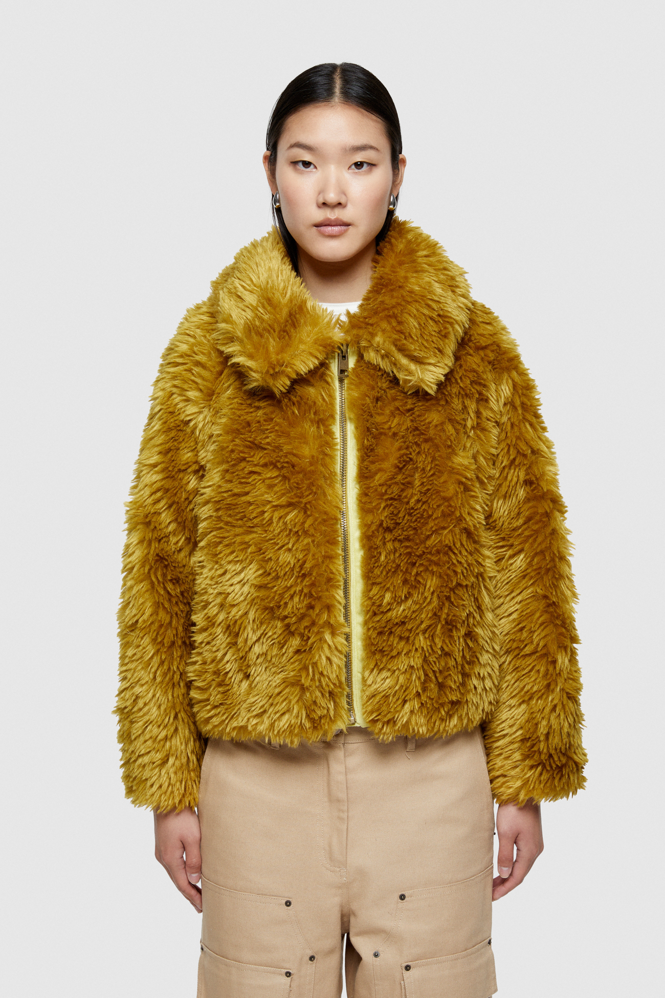 FAUX FUR SHORT JACKET 9258  - OIL - OOF WEAR