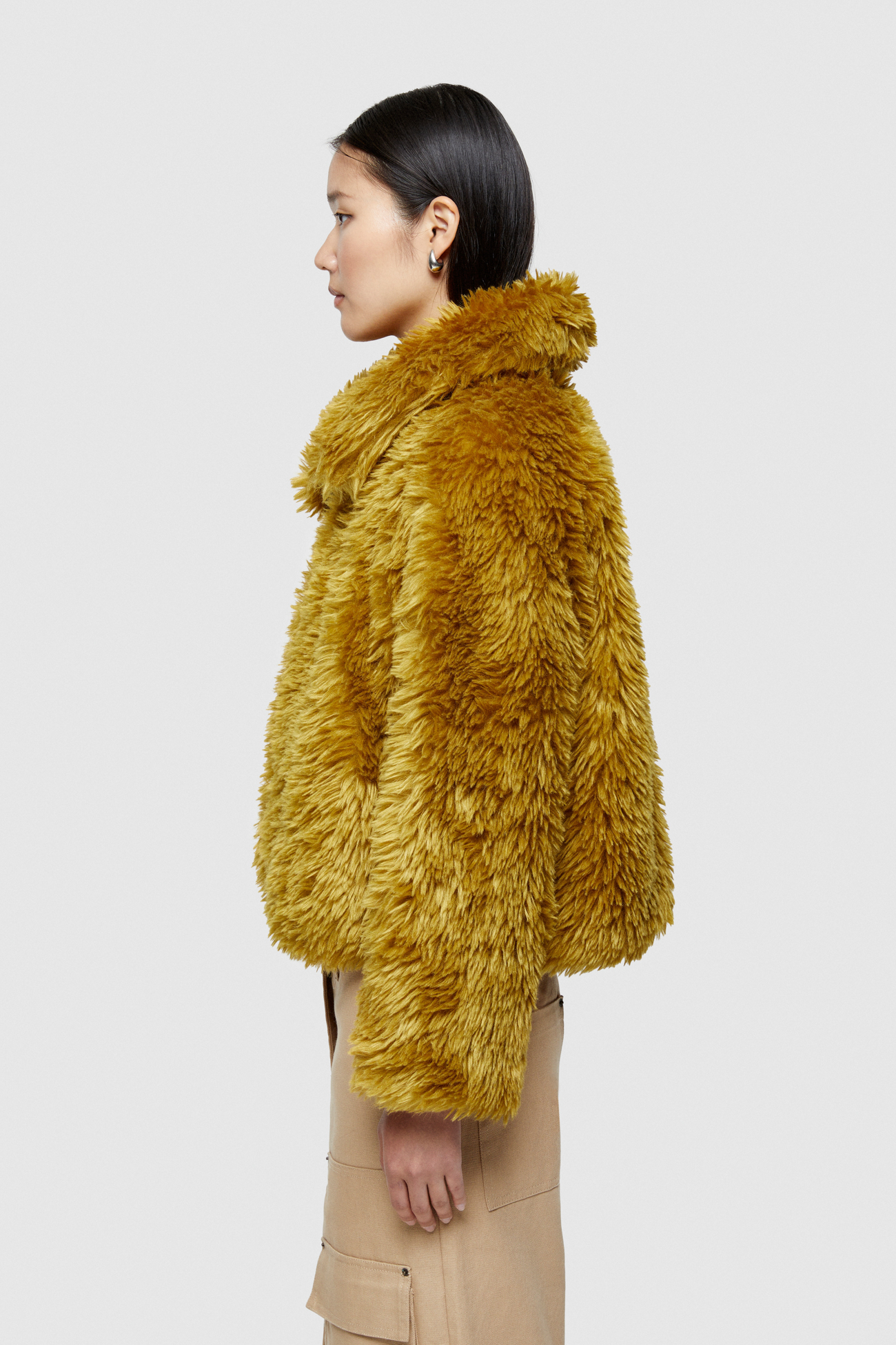 FAUX FUR SHORT JACKET 9258  - OIL - OOF WEAR