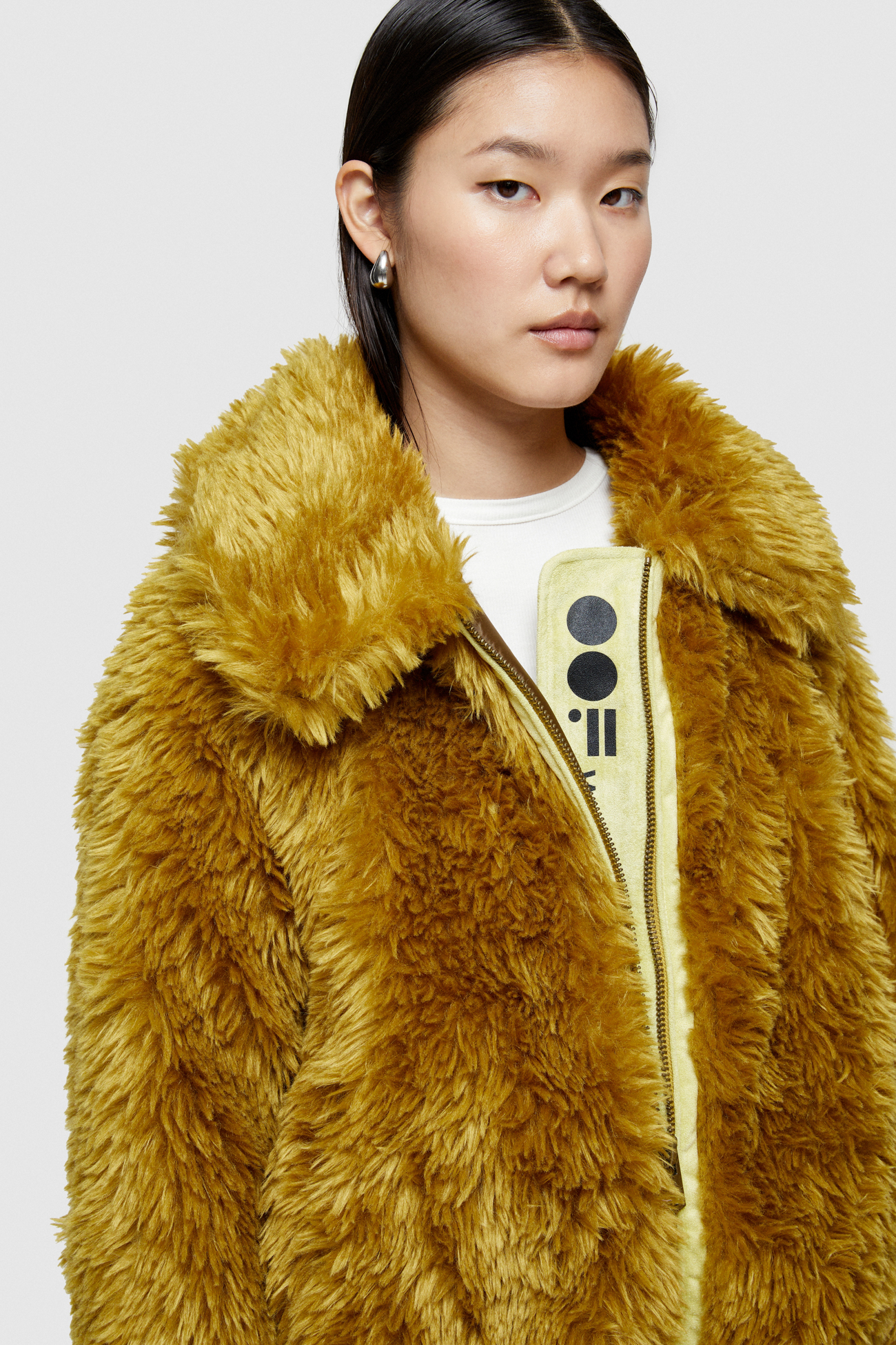 FAUX FUR SHORT JACKET 9258  - OIL - OOF WEAR