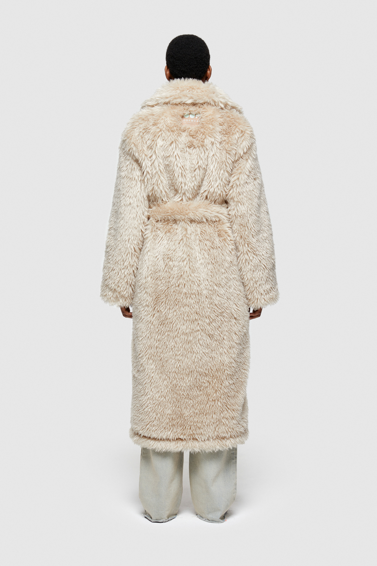 ECO-FUR LONG COAT 9259  - PEACH - OOF WEAR