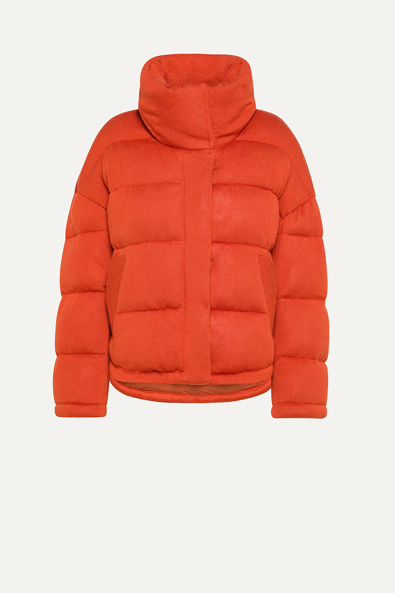 PADDED JERSEY FABRIC SHORT JACKET 9270  - ORANGE - OOF WEAR