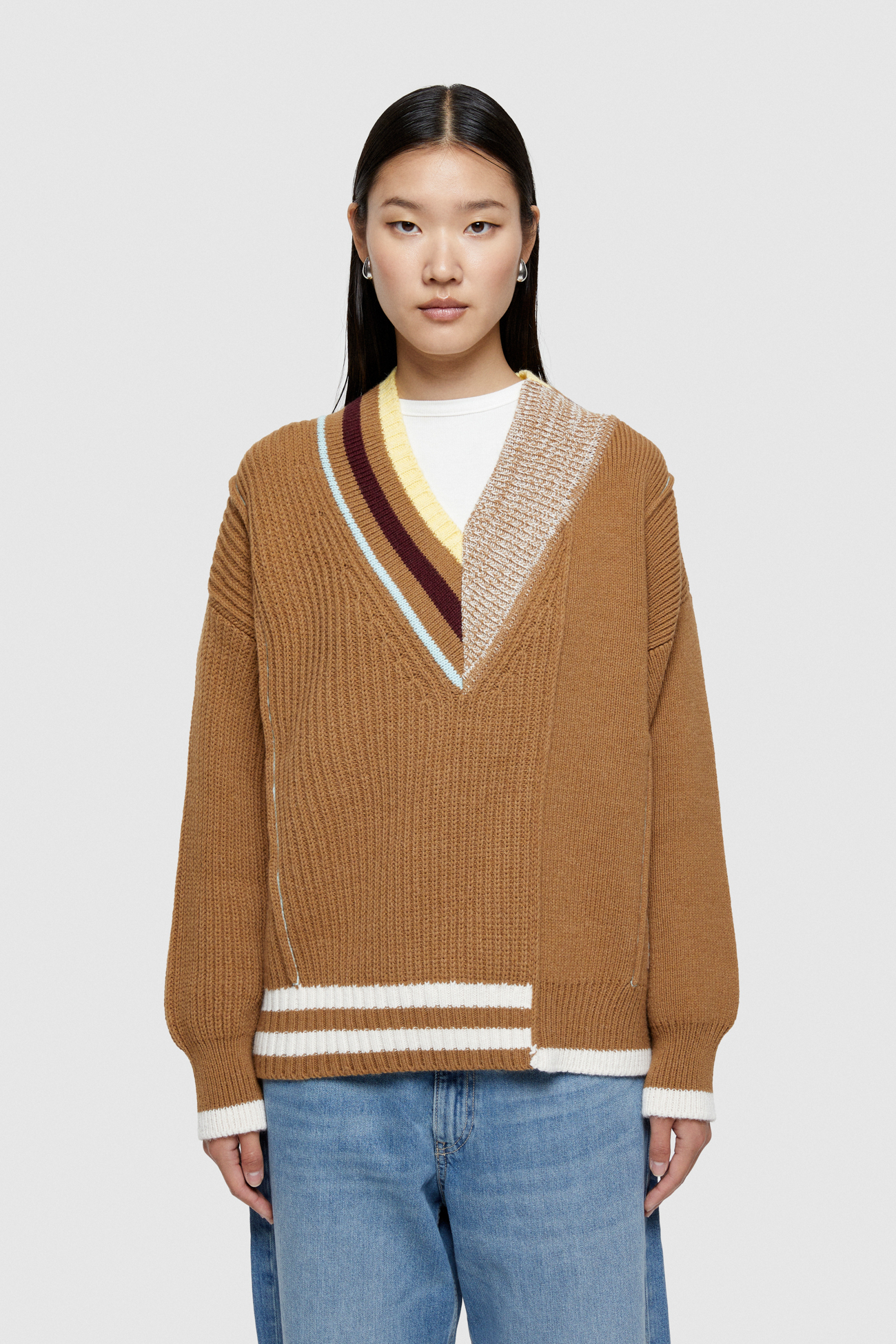 MOHAIR WOOL BLEND SWEATER  4073 - ALMOND - OOF WEAR