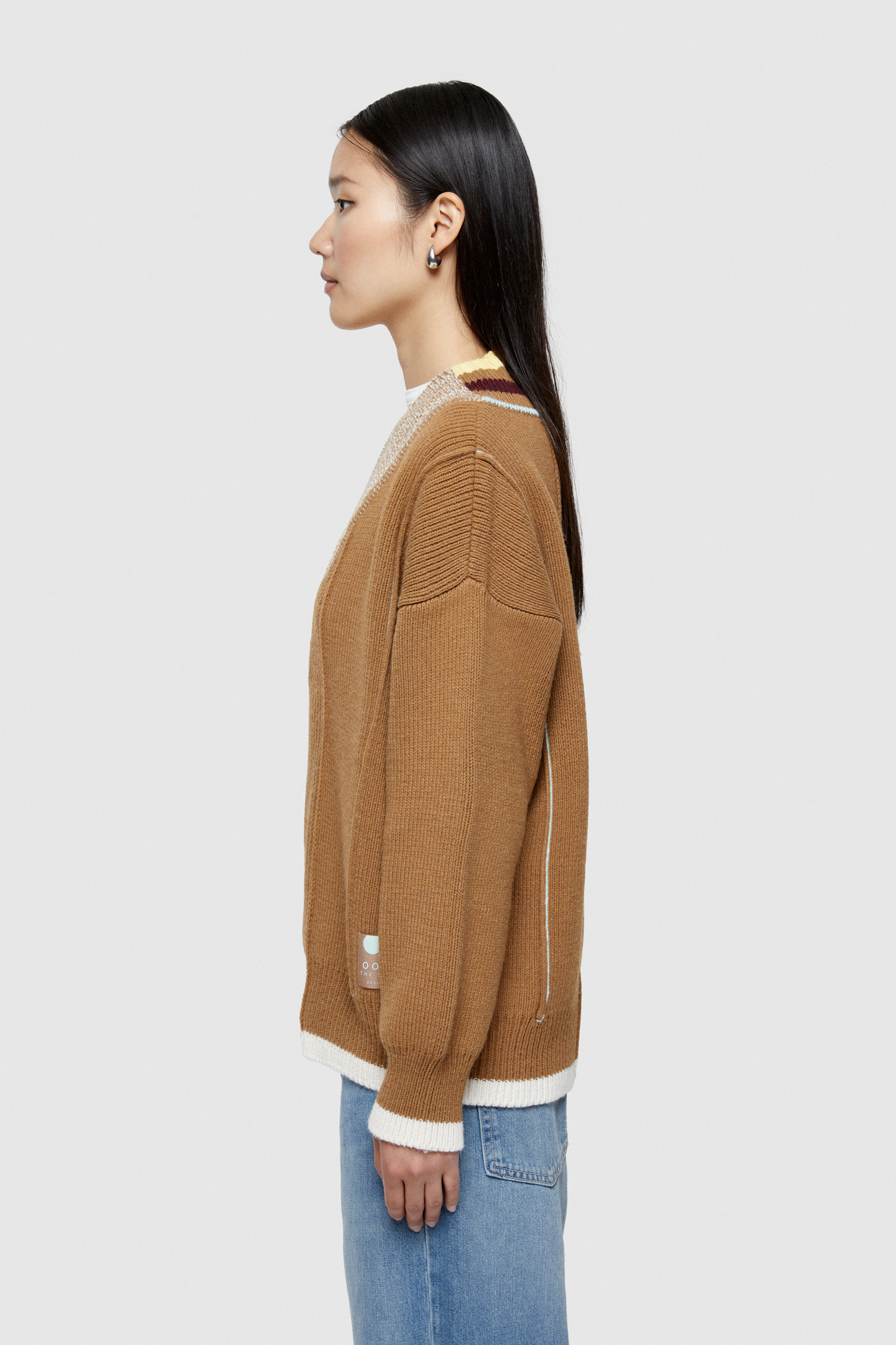 MOHAIR WOOL BLEND SWEATER  4073 - ALMOND - OOF WEAR