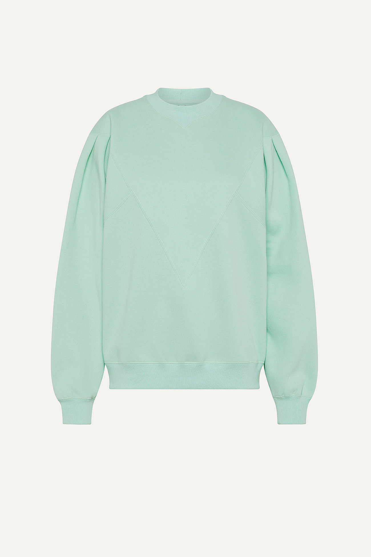 BRUSHED SWEATSHIRT WITH LOGO 4068  - AQUAMARINE - OOF WEAR