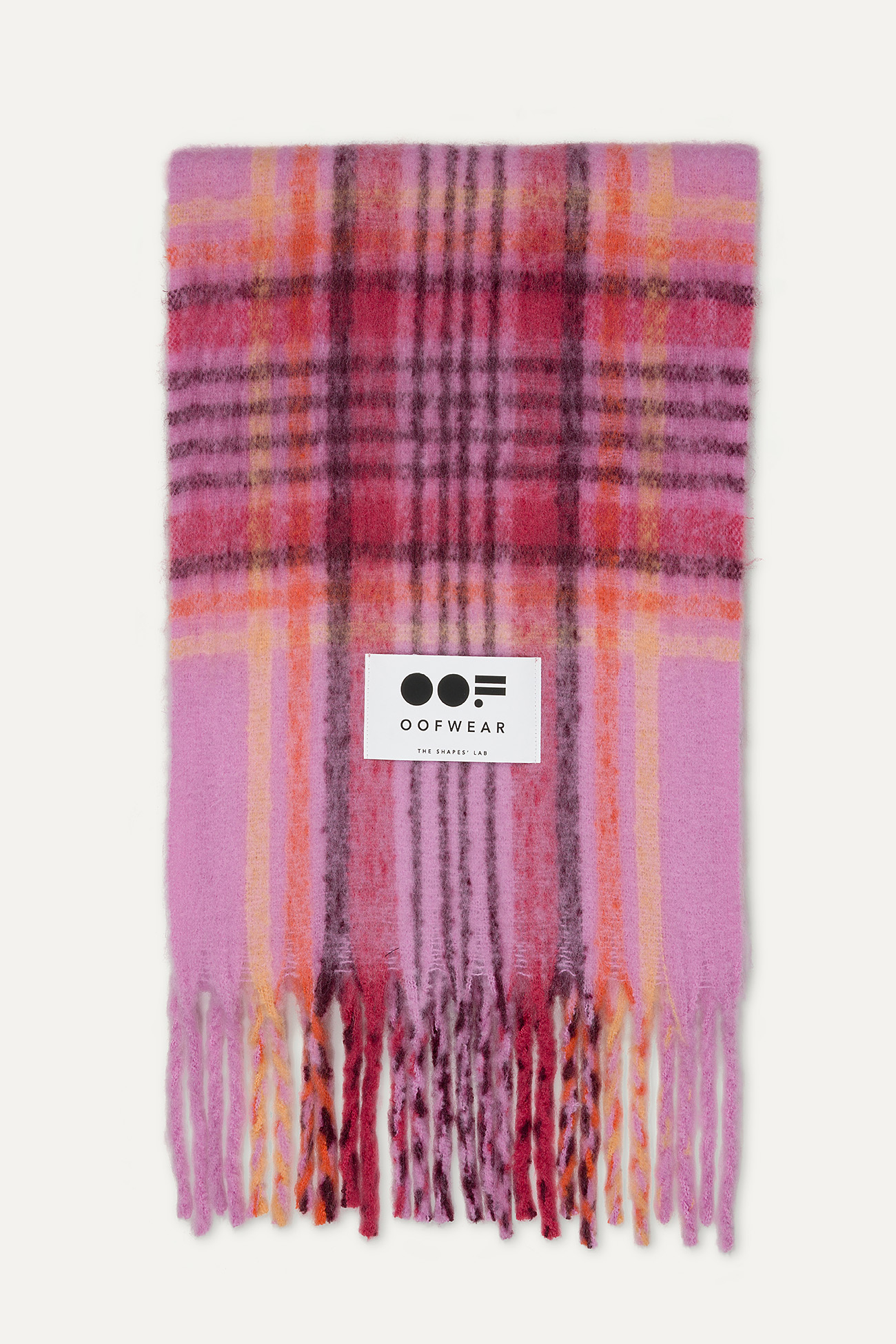 LONG FRINGED SCARF 2016  - PINK - OOF WEAR